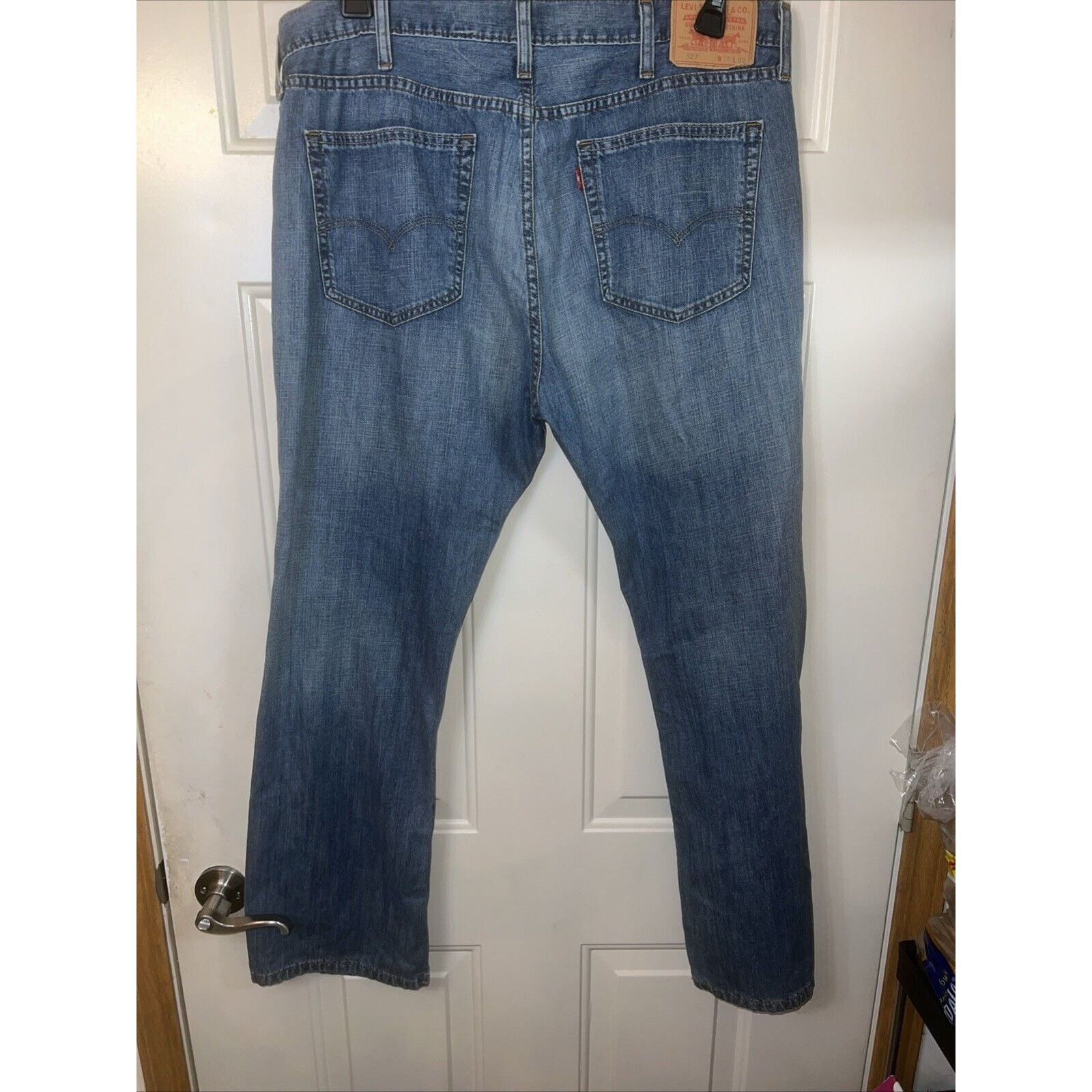 Levi's Levis 527 Jeans Men's 38x30 Blue Bootcut Medium Wash Denim Size US 38 / EU 54 - 8 Thumbnail