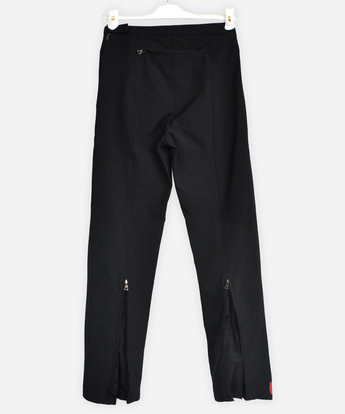 Prada 🔴 PRADA Pants Trousers Sport Nylon Red Tab Zip Black Size 28" / US 6 / IT 42 - 1 Thumbnail