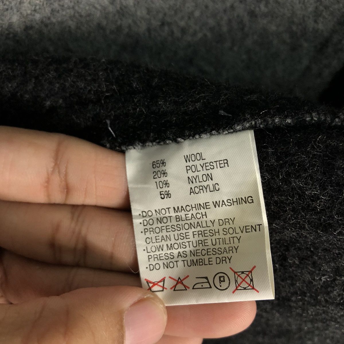 Japanese Brand 📌Rich Grey Wool Zipper Biker Jacket Depleted Issey Miyake Size US M / EU 48-50 / 2 - 22 Thumbnail