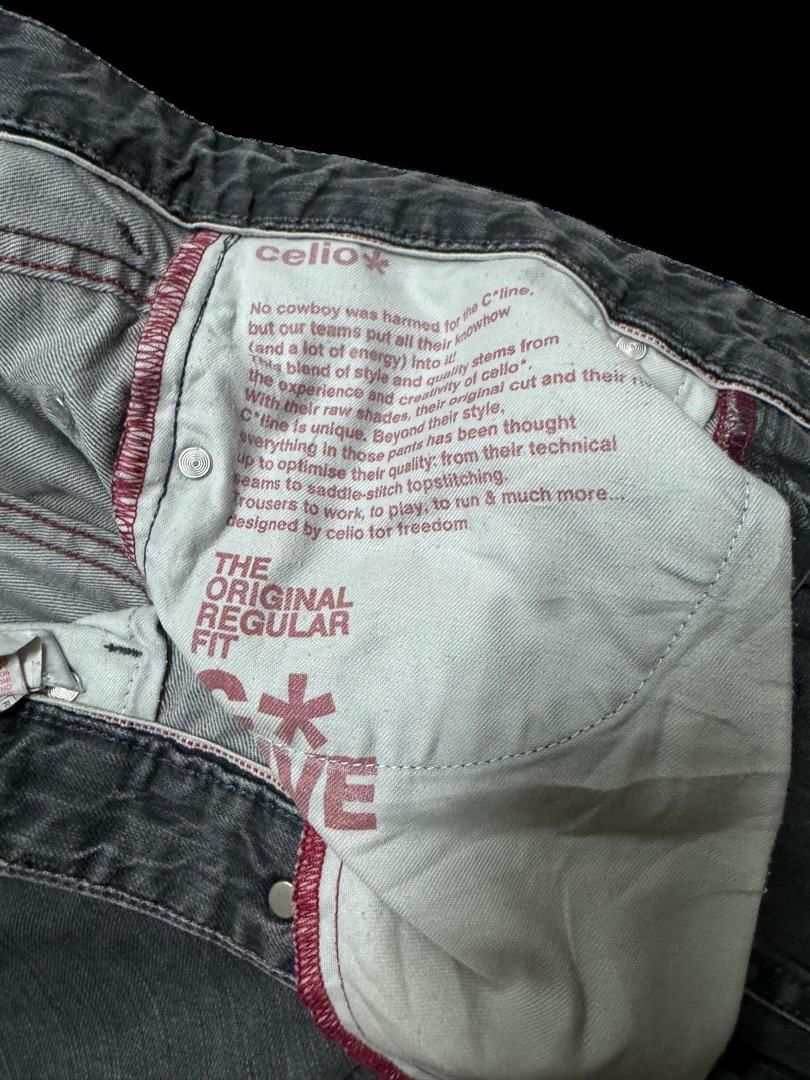 Japanese Brand 90s Style Celio 🇯🇵 Regular Fit Sick Faded Distress Ripped Size US 30 / EU 46 - 10 Thumbnail