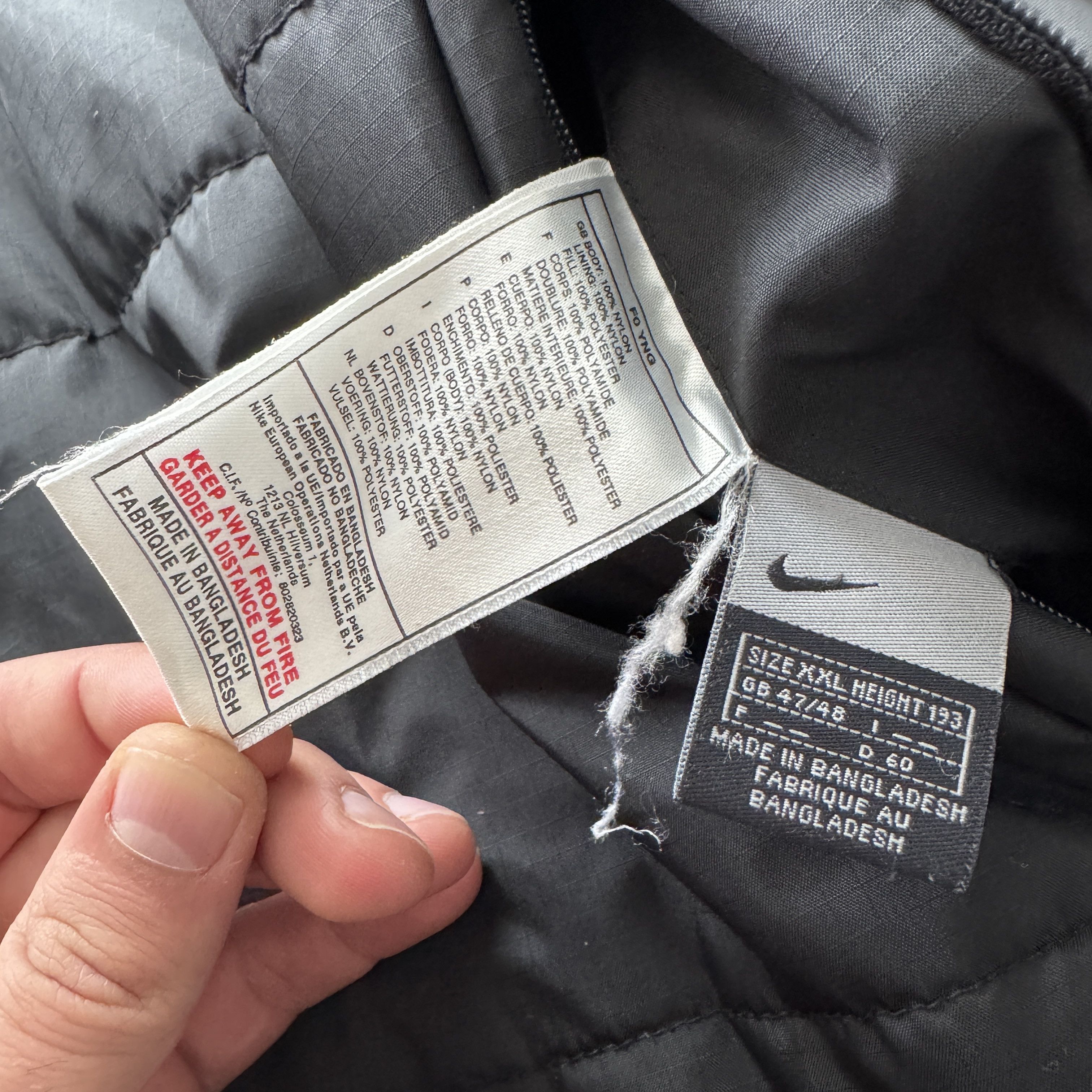 Nike Nike Vintage 00s Reversible Down Track Jacket Zip Size US XXL / EU 58 / 5 - 6 Thumbnail