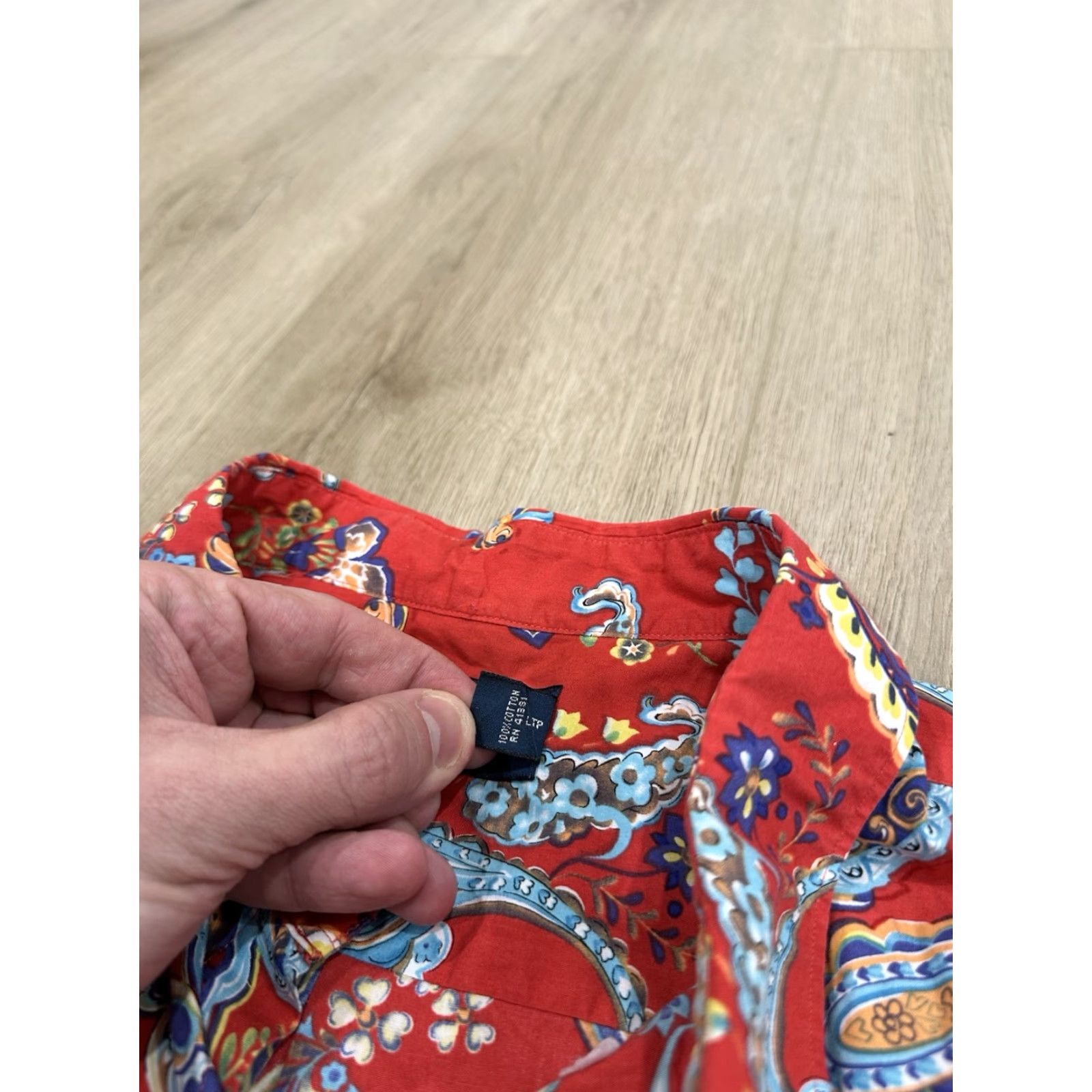 Ralph Lauren VINTAGE Ralph Lauren Short Sleeve Button Shirt Mens 2XL Paisley AOP Red Rare Shirt Size US XXL / EU 58 / 5 - 5 Thumbnail