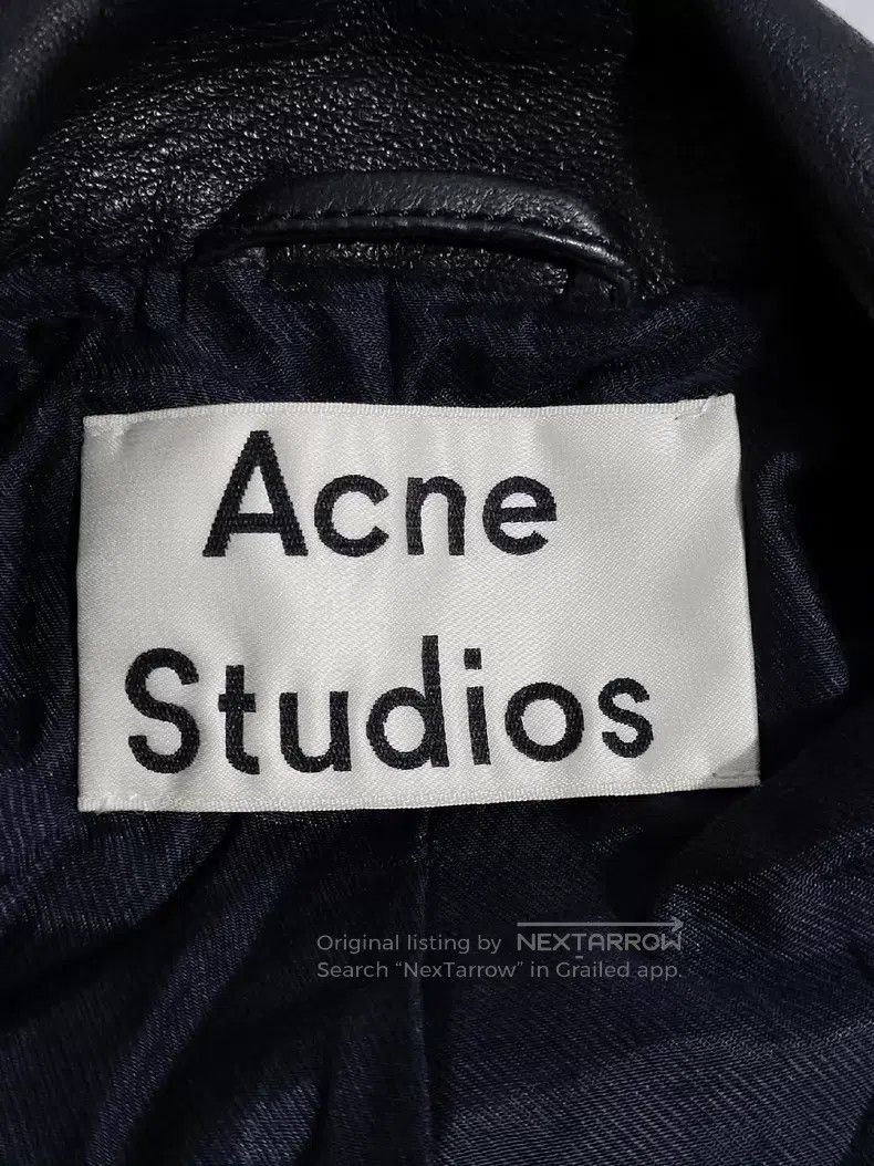 Acne Studios Acne Studios Women's Leather Biker Jacket Size 4XL / US 24-26 - 6 Thumbnail