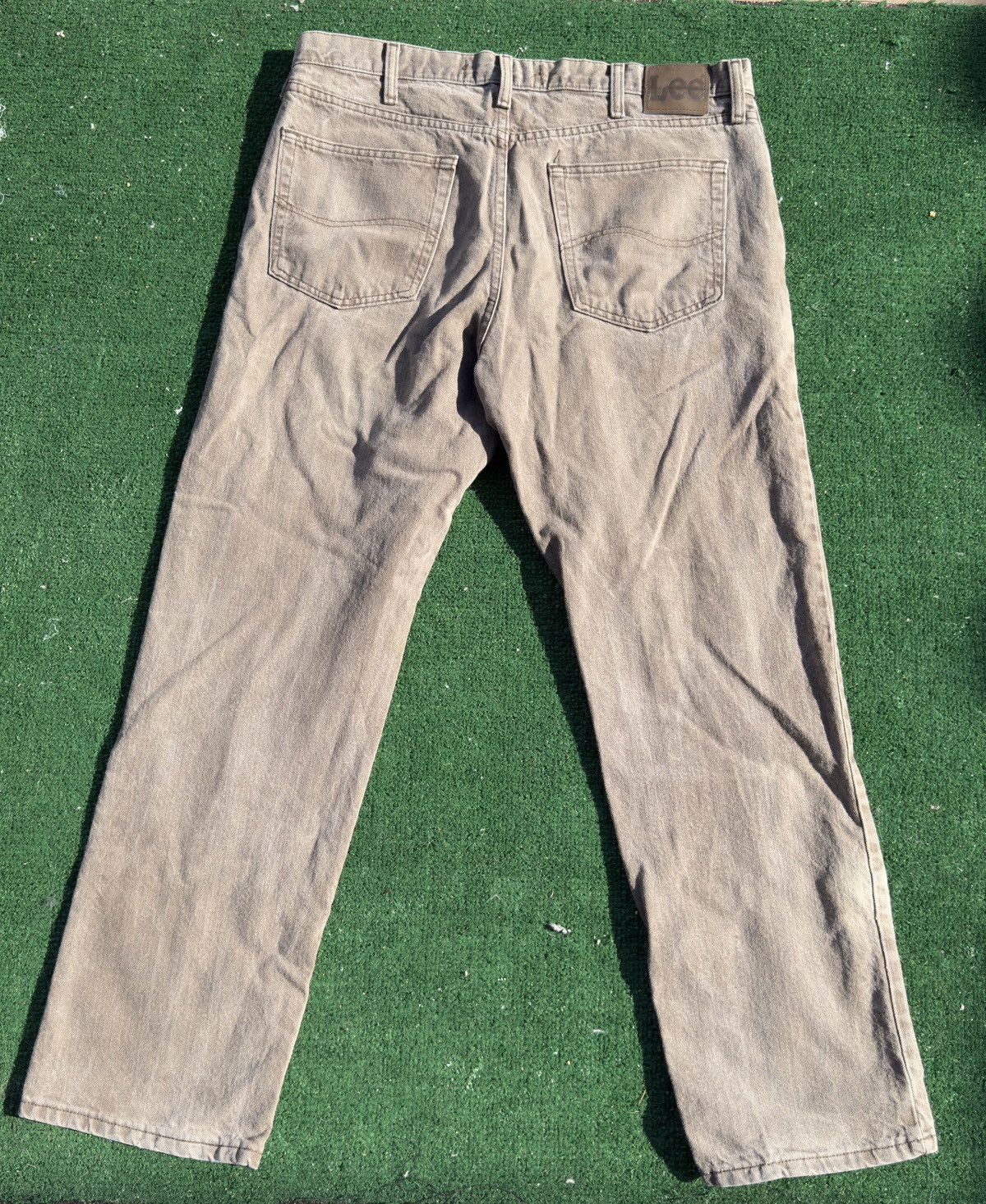 Lee Beige Lee Regular Fit Pants Size US 36 / EU 52 - 4 Thumbnail