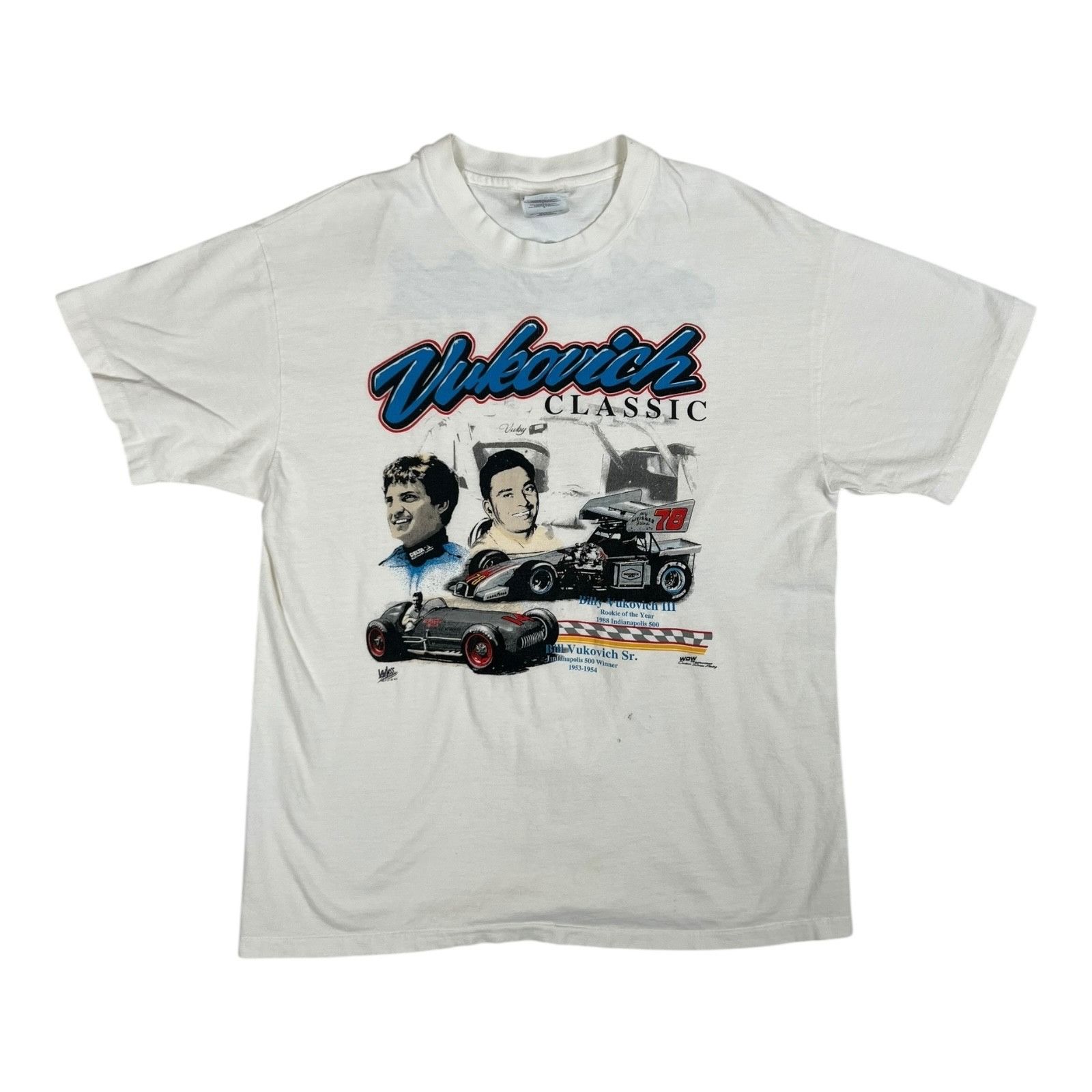 Hanes Vintage Billy Vukovich T-Shirt Size Large Single Stitch USA Size US L / EU 52-54 / 3 - 2 Thumbnail