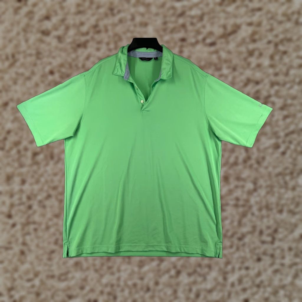 Vintage Walter Hagen Polo Shirt Mens XL Green Polyester Blend Golf Polo Shirt Golf Shirt Walter Hagen Size US XL / EU 56 / 4 - 1 Thumbnail