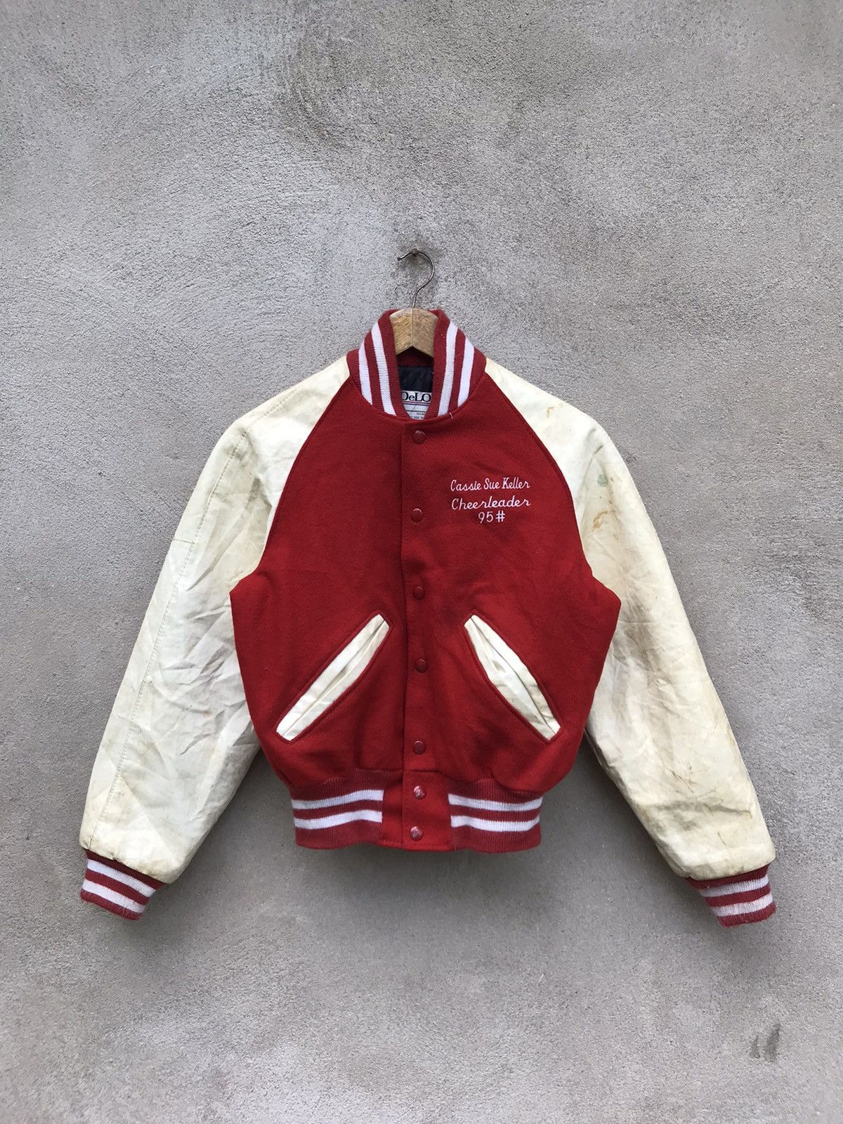 Infinite Archives RARE 90s DELONG CARSIE SUE KELLER OLD VARSITY JACKET Size US XS / EU 42 / 0 - 5 Thumbnail