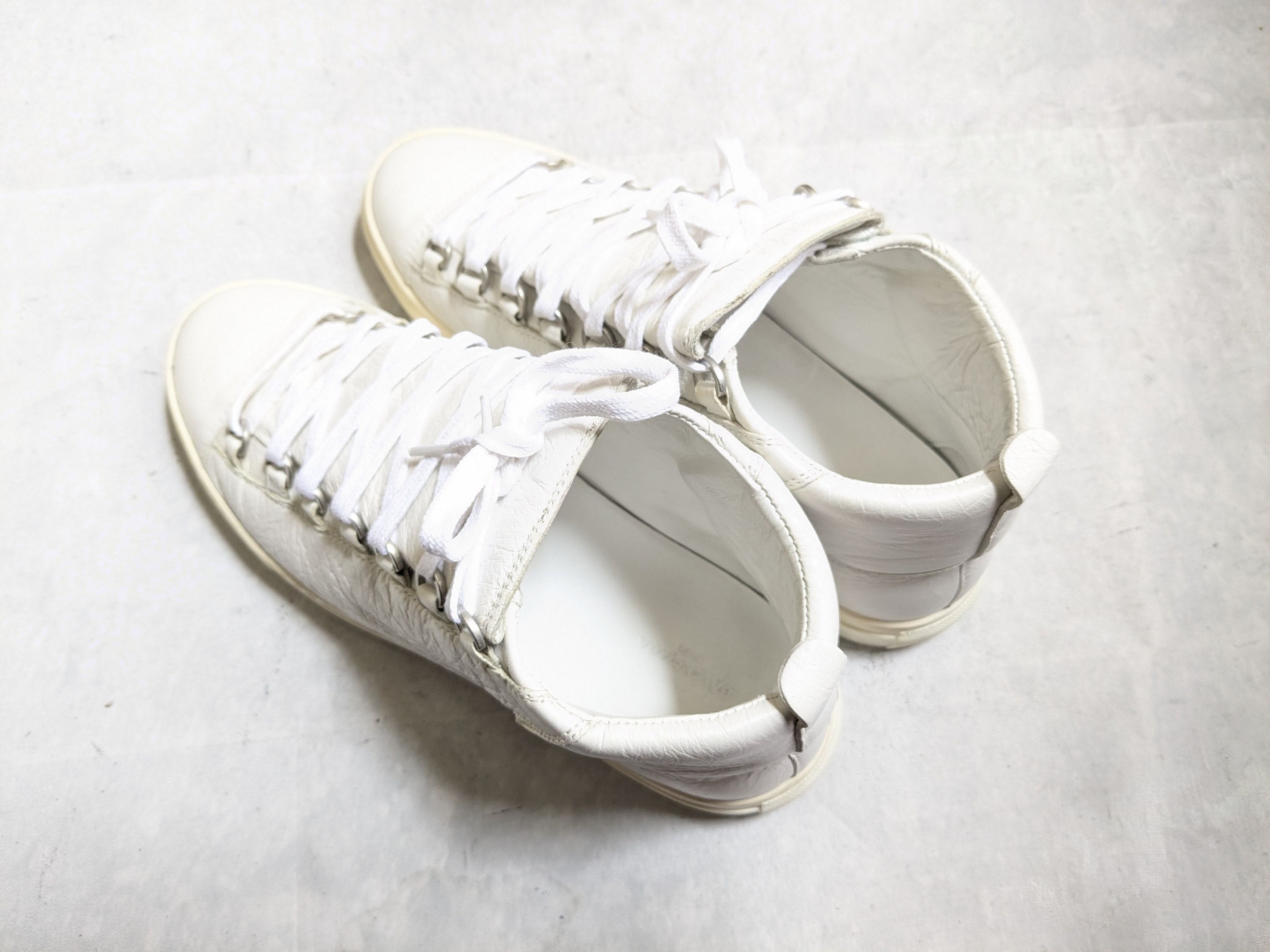 Balenciaga Balenciaga Arena Sneakers White 9 High Tops Leather Size US 9 / EU 42 - 14 Thumbnail