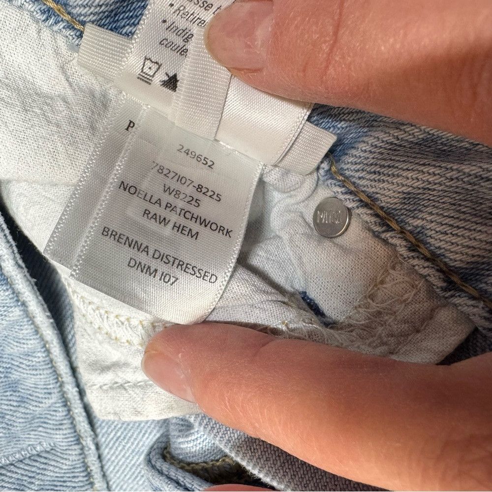 Paige PAIGE Noella Patchwork Crop Jeans Size 28 Size 28" / US 6 / IT 42 - 8 Thumbnail