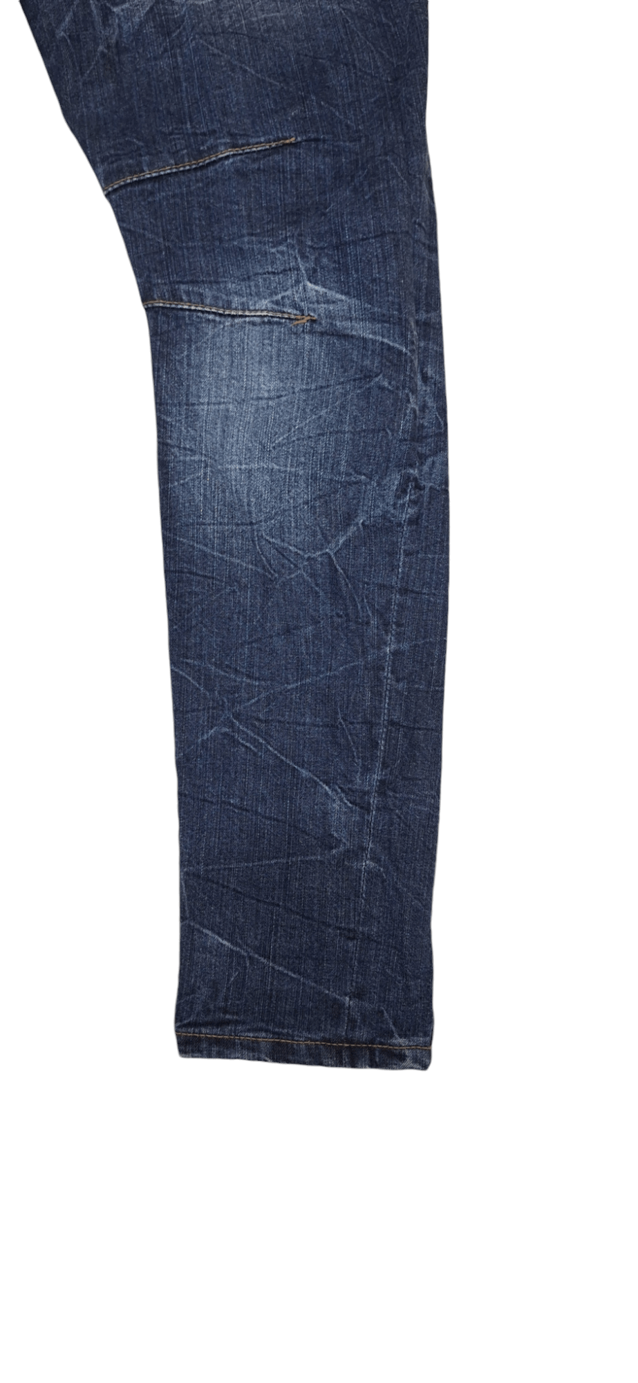 5351 POUR LES HOMMES × Le Grande Bleu (L.G.B.) 5351 Pour Les Femmes Zipper Whiskered Jeans Size 33" - 10 Thumbnail