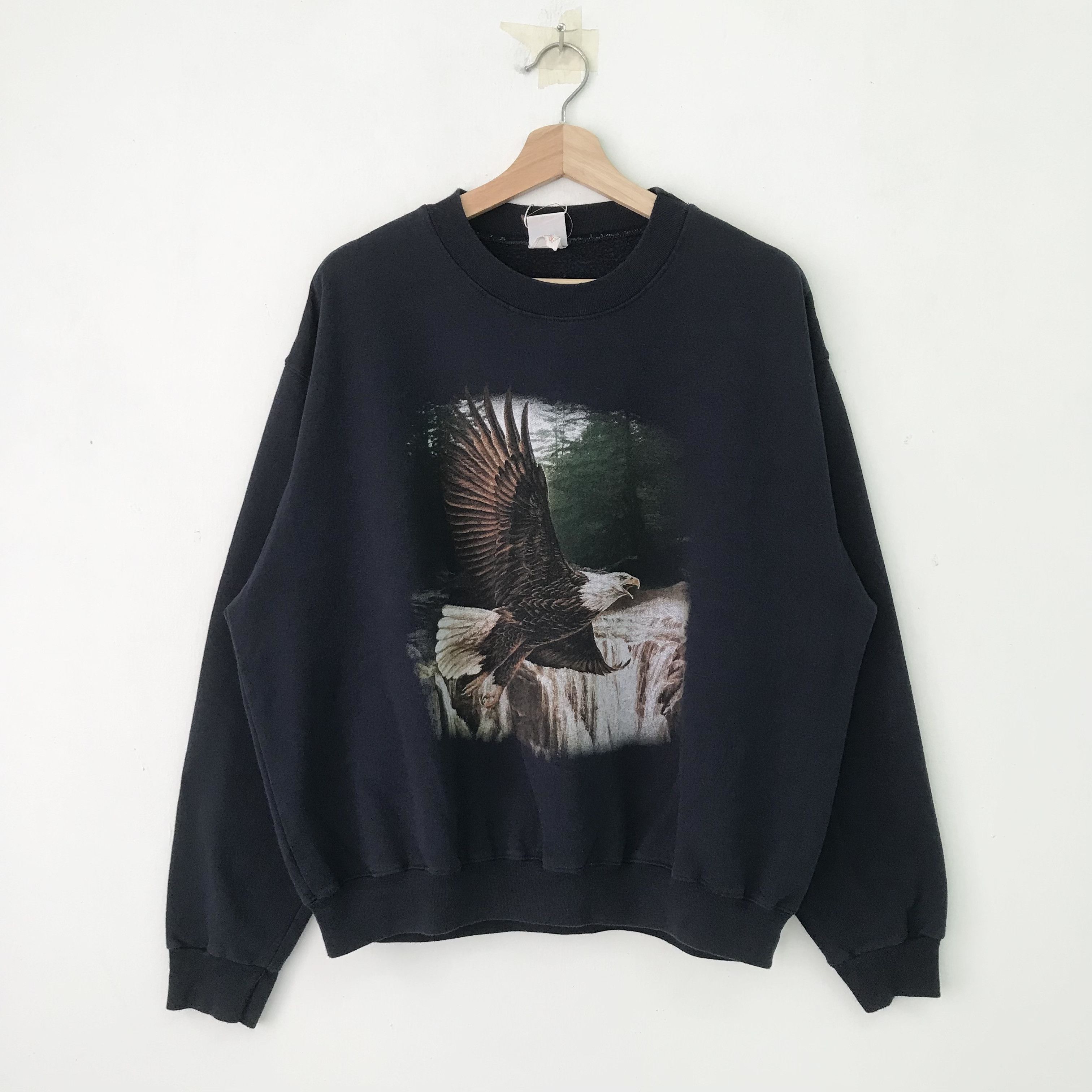 Vintage Vintage Alaska Eagles Blue Sweatshirt Large Alaska - 498 Size US L / EU 52-54 / 3 - 1 Thumbnail
