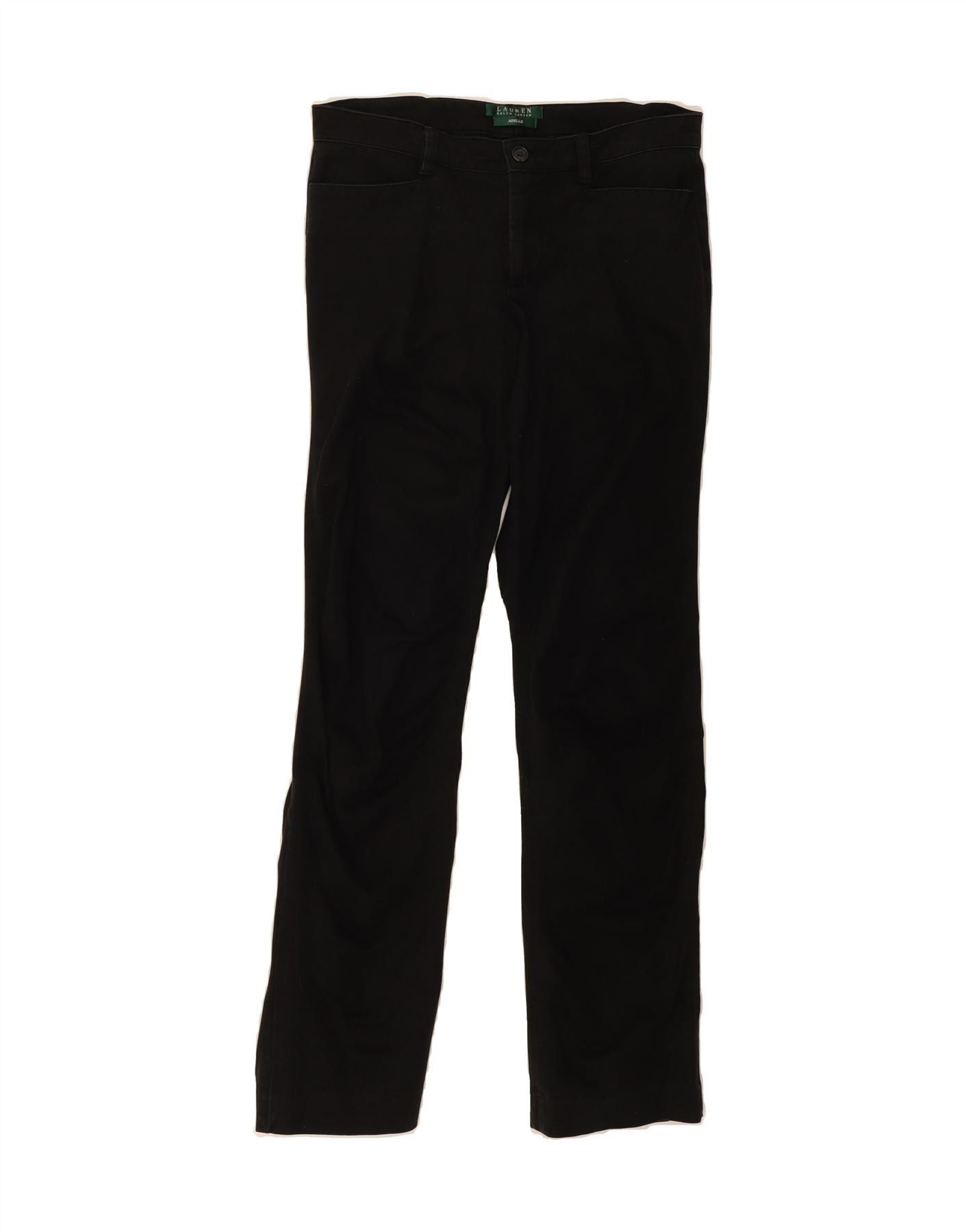 Ralph Lauren Womens Adelle Casual Trousers US 6 Medium W30 L31 Black Size 26" / US 2 / IT 38 - 1 Thumbnail