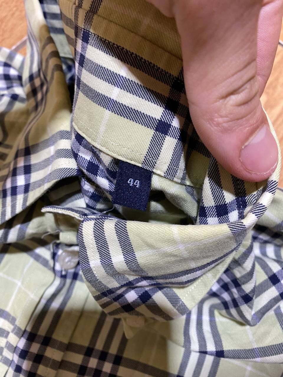 Burberry Burberry London Mens Dress Shirt Plaid Cotton Button Size US XXL / EU 58 / 5 - 5 Thumbnail