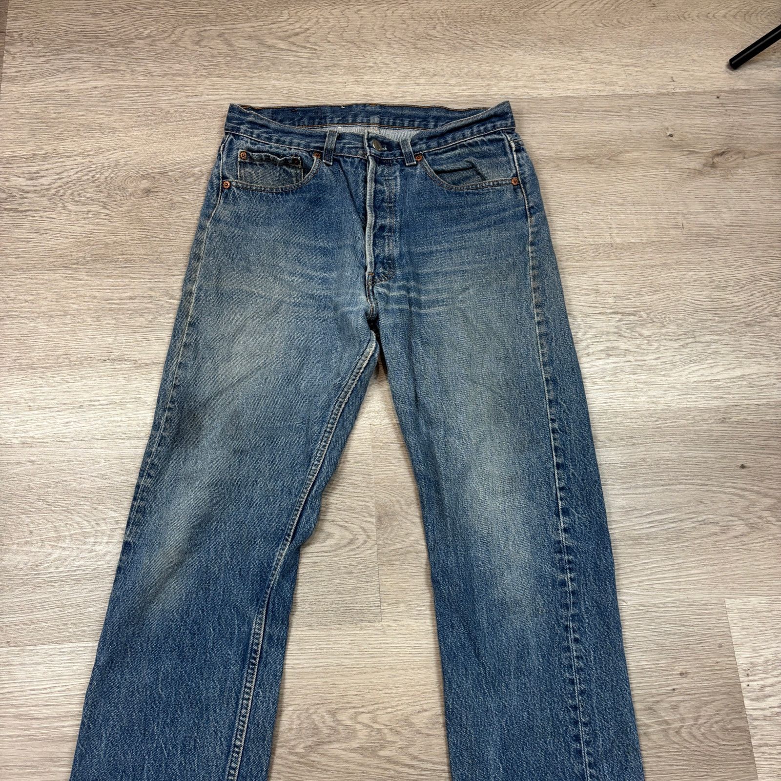 Levi's × Vintage VTG 80s Levi's 501 Straight Leg Jeans Made in USA 30x30 Size US 30 / EU 46 - 4 Thumbnail