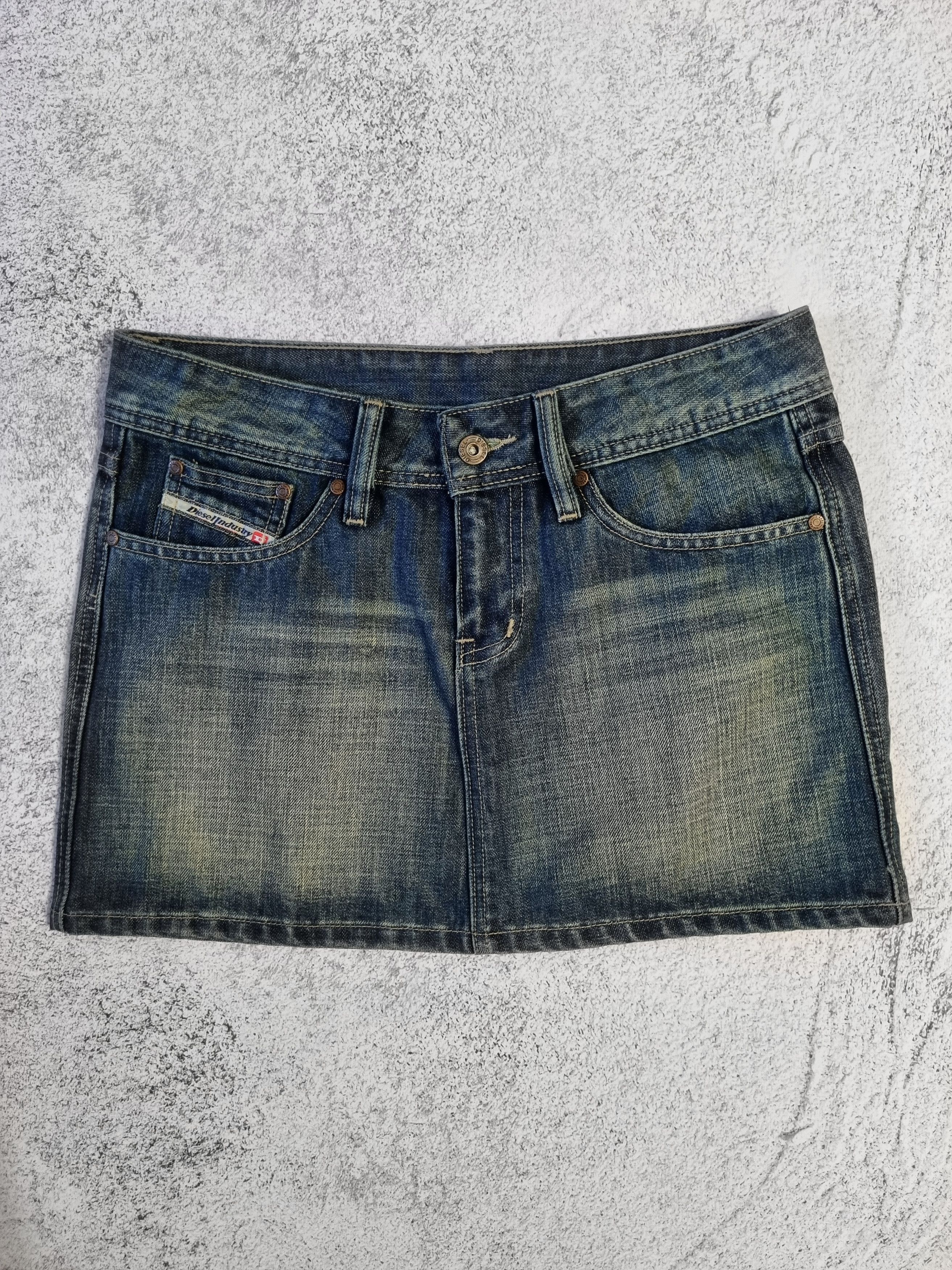 Diesel Vintage Diesel Punk Logo Mini Jeans Skirt Size 30" / US 8 / IT 44 - 3 Thumbnail