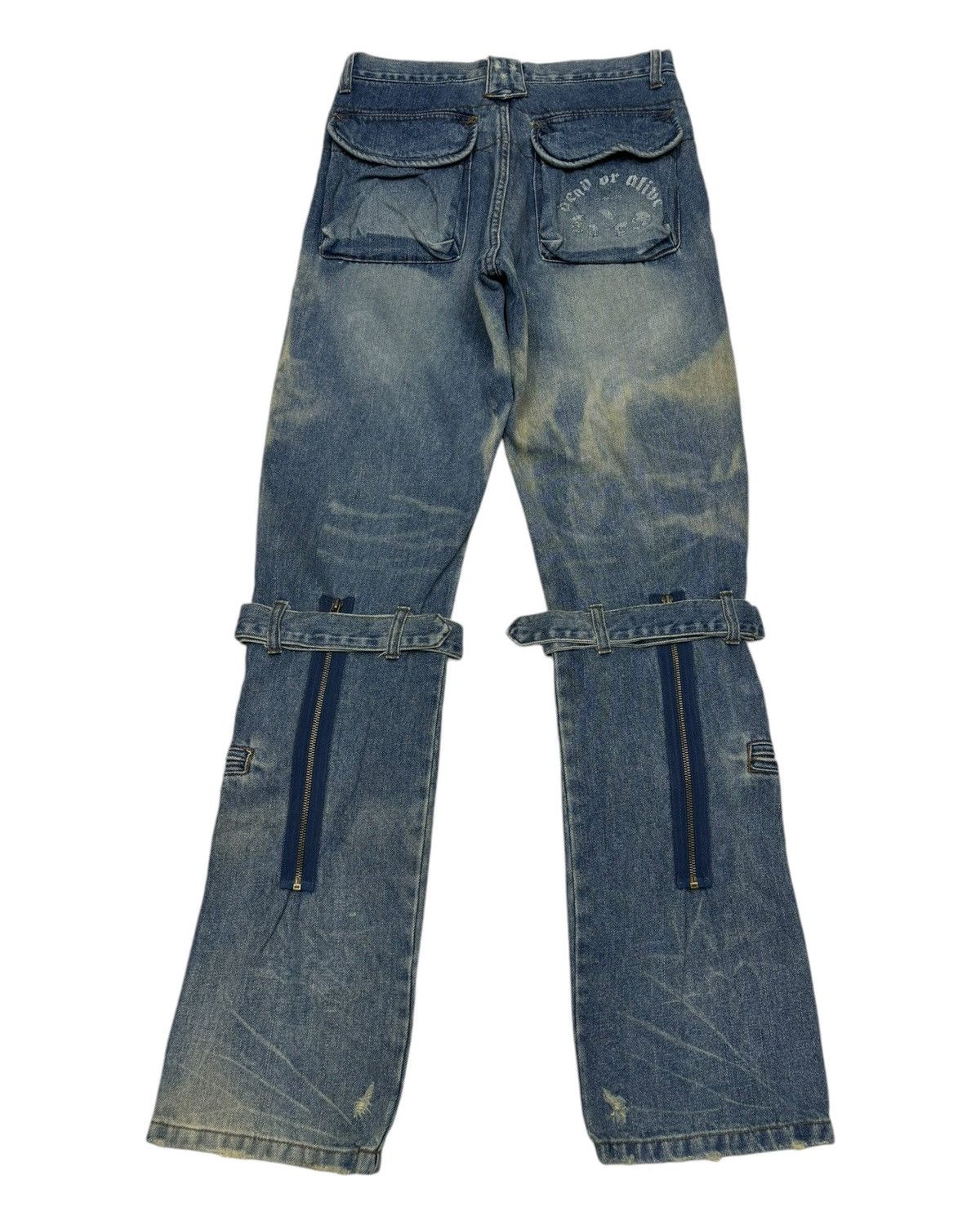 In The Attic SICK🔥IN THE ATTIC PUNK PARACHUTE BONDAGE JEANS Size US 30 / EU 46 - 3 Thumbnail