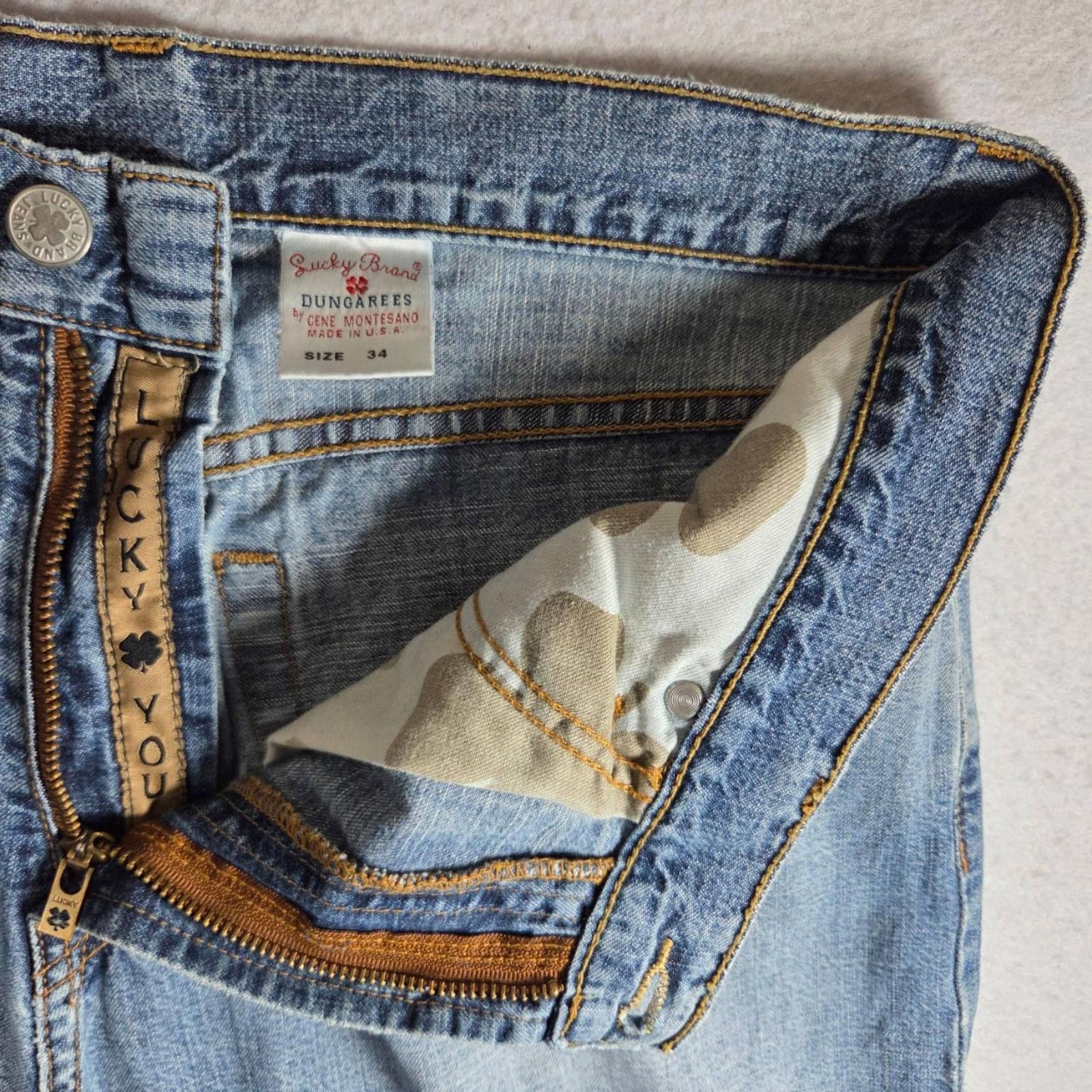 Lucky Brand Vtg Lucky Brand Jeans Mens 34 Light Blue Denim Distressed Size US 34 / EU 50 - 11 Thumbnail