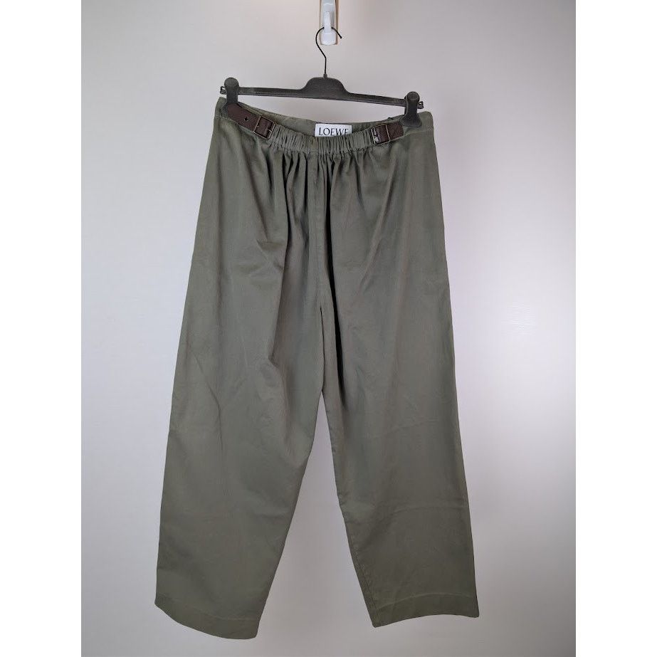 Loewe o1rshd1 Belted Trousers in Khaki Size US 32 / EU 48 - 1 Thumbnail