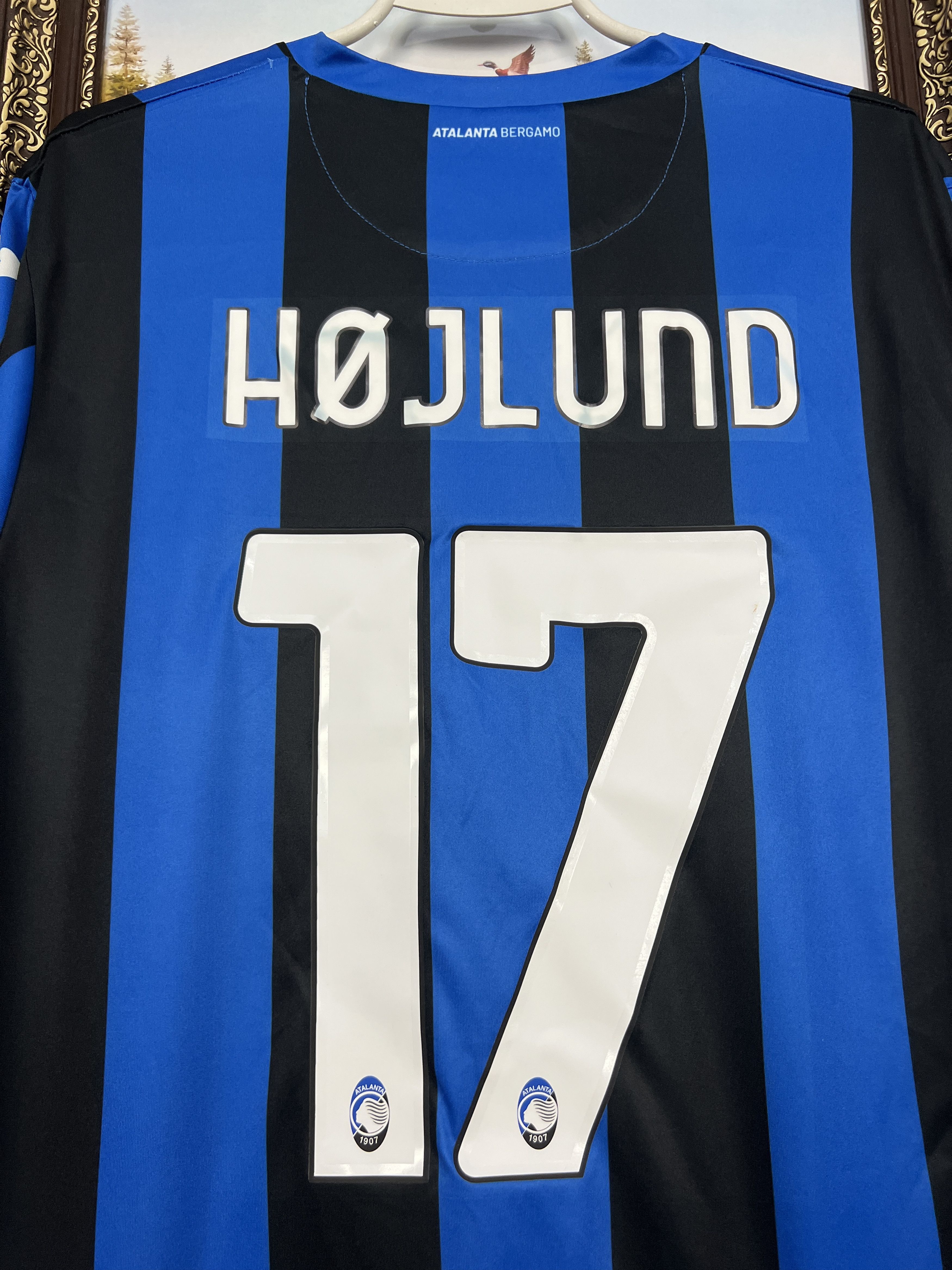 Joma Atalanta football shirt 2022 Soccer Joma #17 Hojlund Jersey Size US XXL / EU 58 / 5 - 2 Thumbnail