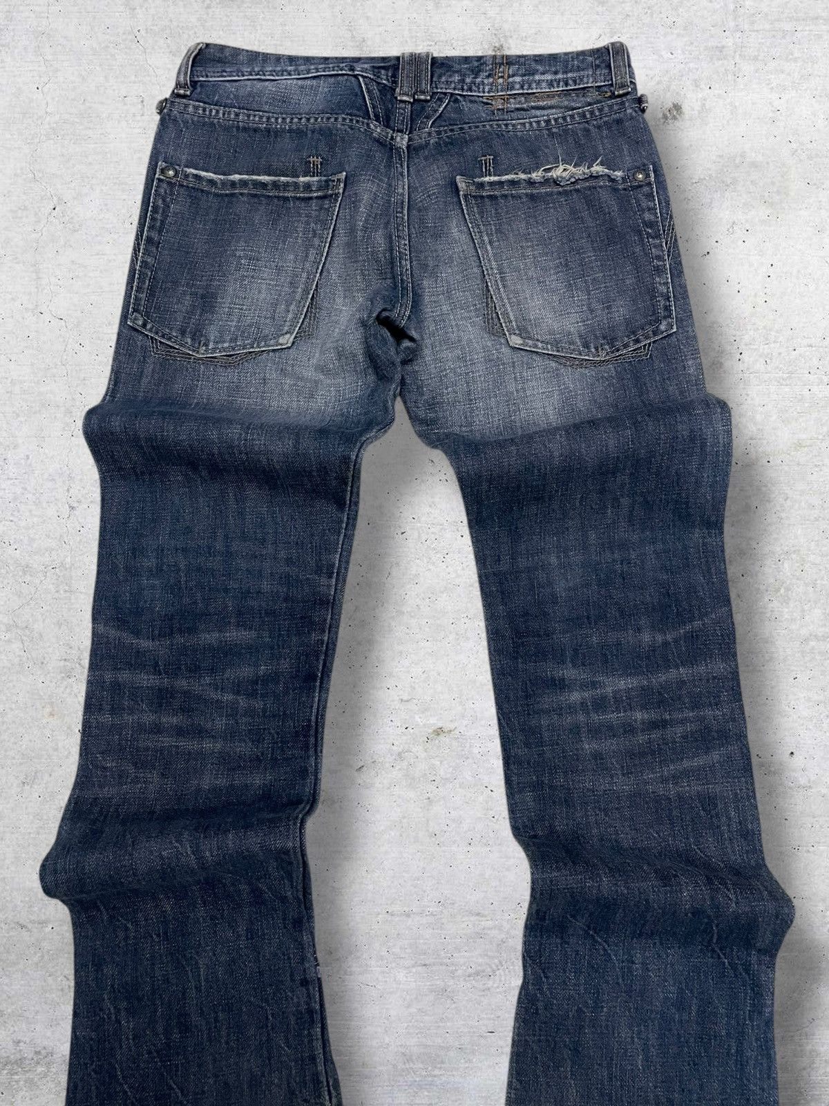 Marithe + Francois Girbaud VINTAGE MARITHE FRANCOIS GIRBAUD DESIGNER 90S FLARED DENIM Size US 26 / EU 42 - 12 Thumbnail