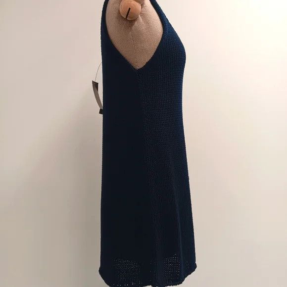 Lafayette 148 LAFAYETTE 148 Slub Blue Cotton Scoop Neck Knit Tank - Medium Size M / US 6-8 / IT 42-44 - 6 Thumbnail
