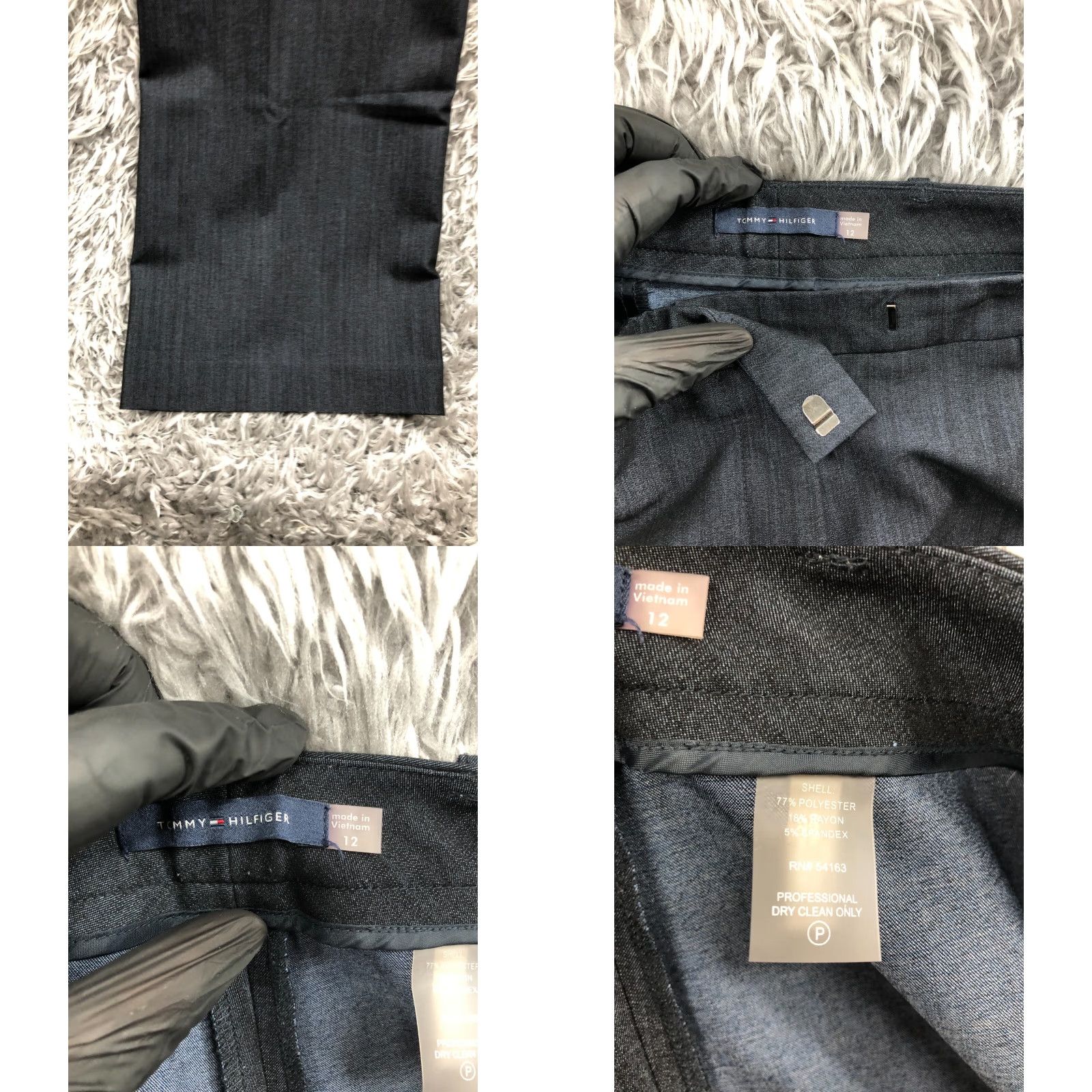 Tommy Hilfiger Tommy Hilfiger Dress Pants Shirt? No, Pants Casual Formal Slim Straight Black Wide? Size 34" / US 12 / IT 48 - 8 Thumbnail