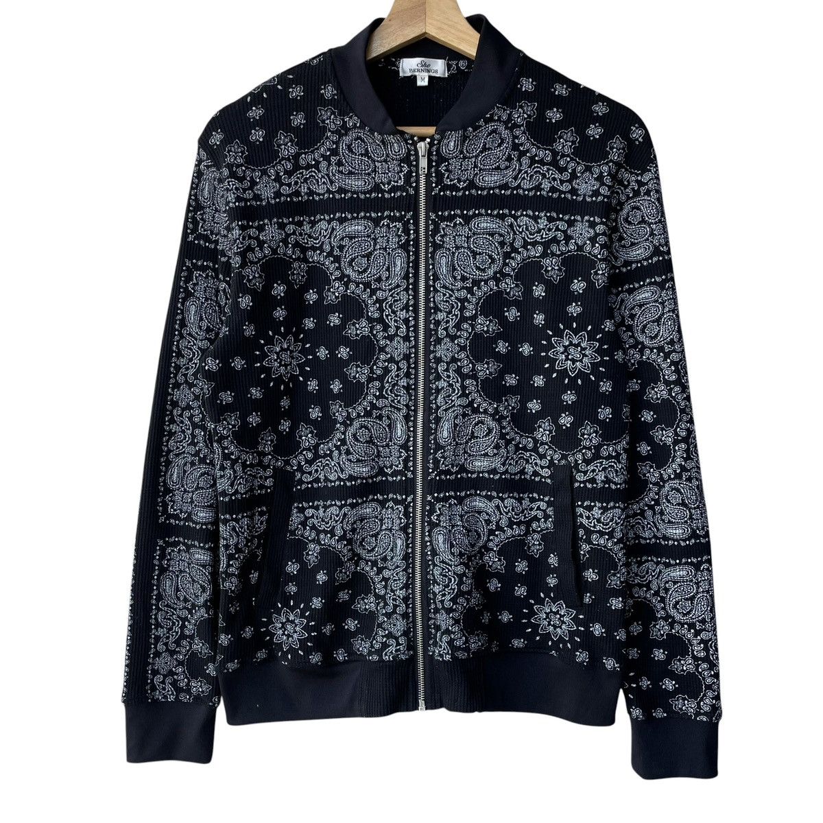 BERNINGS SHO Bernings Sho Japan Paisley Fullprint Zipup Sweater Size US M / EU 48-50 / 2 - 1 Thumbnail