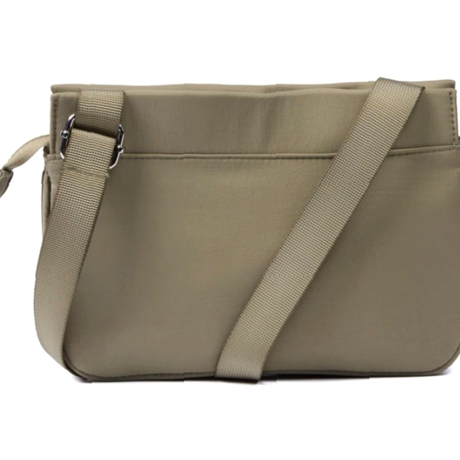 Vintage Danskin Riley Crossbody Bag Women’s Nylon Green - 9X2X6.5 Inches, 5 Pockets, Adjustable Strap, Zipper Closure, Adult Womens Bag Size ONE SIZE - 4 Thumbnail