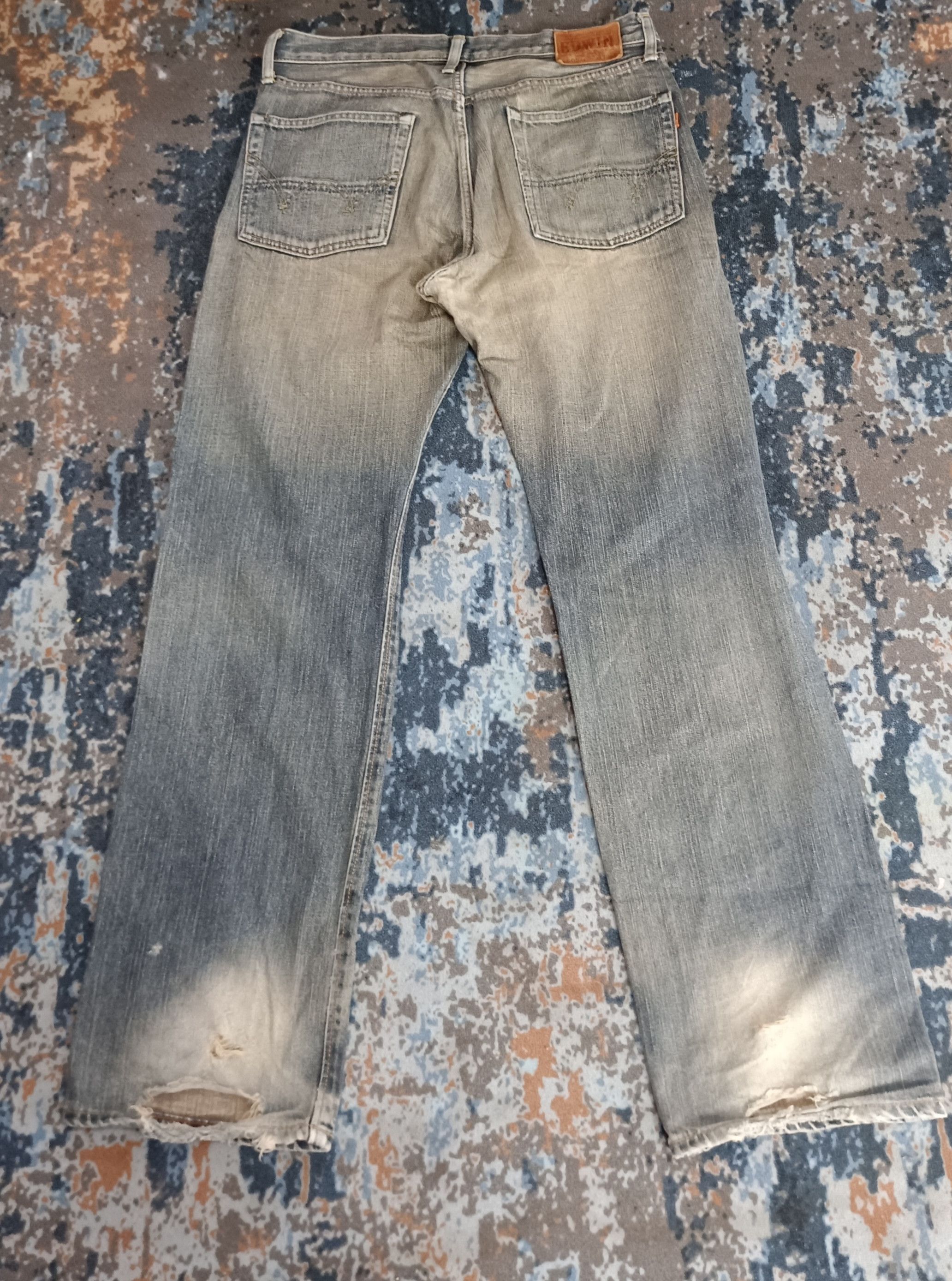 Edwin × If Six Was Nine × Japanese Brand Vintage💥Edwin 505 zx Orange Tag Selvedge Distresssed Size US 34 / EU 50 - 3 Thumbnail