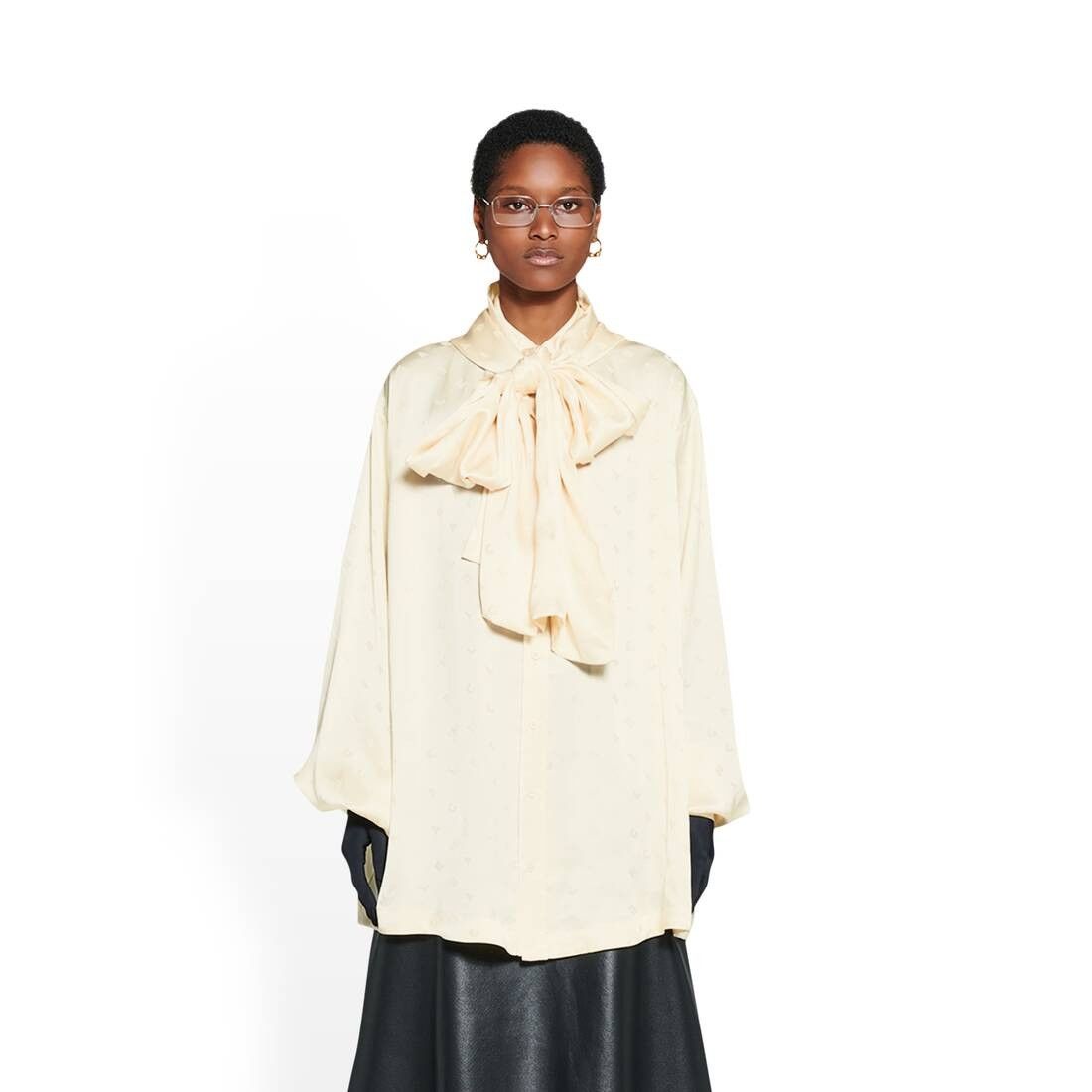 Balenciaga oc11z0625 Hooded Blouse in Ivory Size XS / US 0-2 / IT 36-38 - 7 Thumbnail