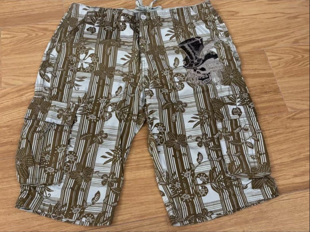 Affliction affliction full stripe skull jorts Size US 30 / EU 46 - 3 Thumbnail