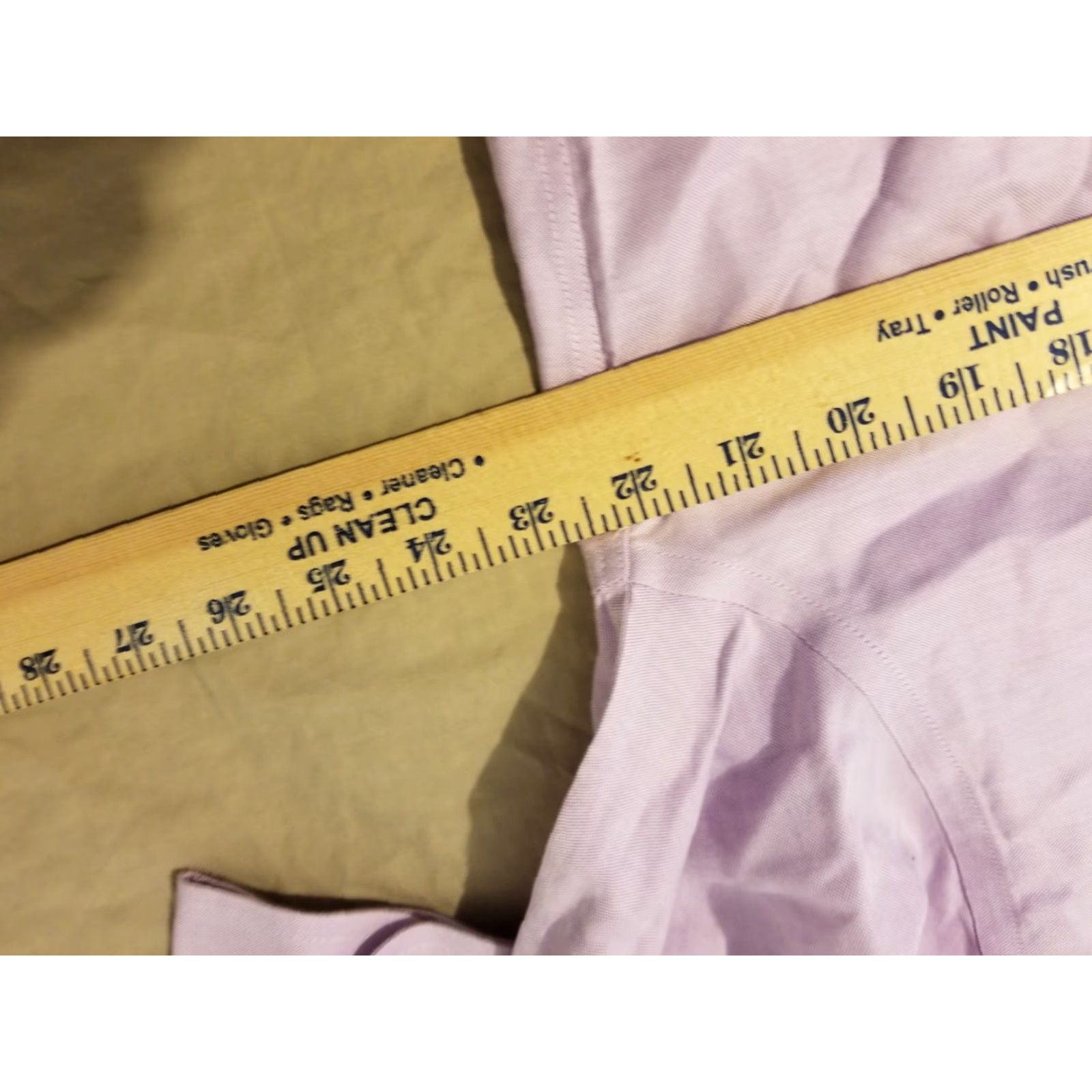Brooks Brothers Mens Brooks Brothers Dress Shirt M Medium Purple Button Cotton Size 40R - 4 Thumbnail