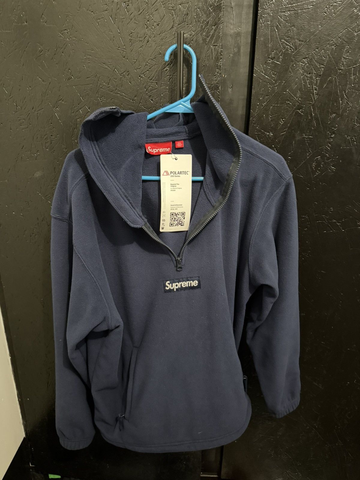 Supreme Supreme Polartec Face Mask Half Zip Hooded SweatShirt ‘Navy’ Size US M / EU 48-50 / 2 - 3 Thumbnail
