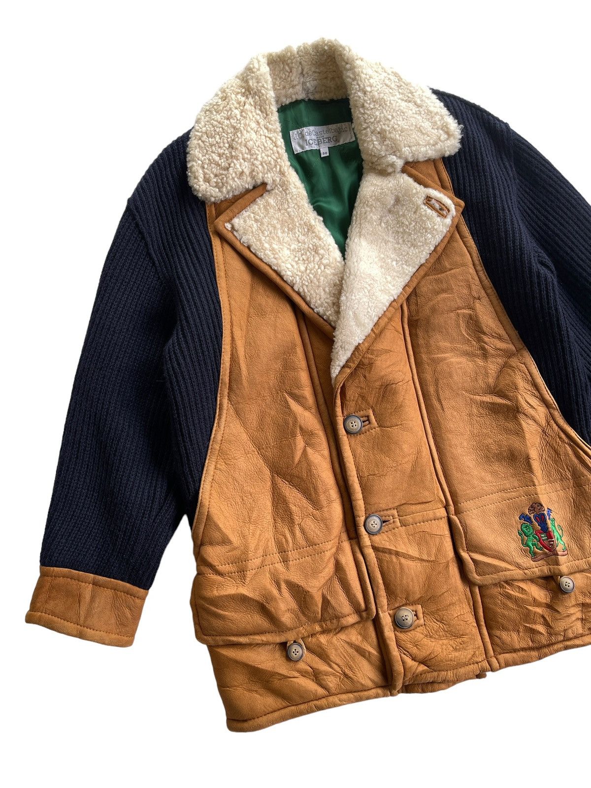 Iceberg 1980 Shearling J.C De Castelbajac Iceberg Pour Jacket Size US M / EU 48-50 / 2 - 7 Thumbnail