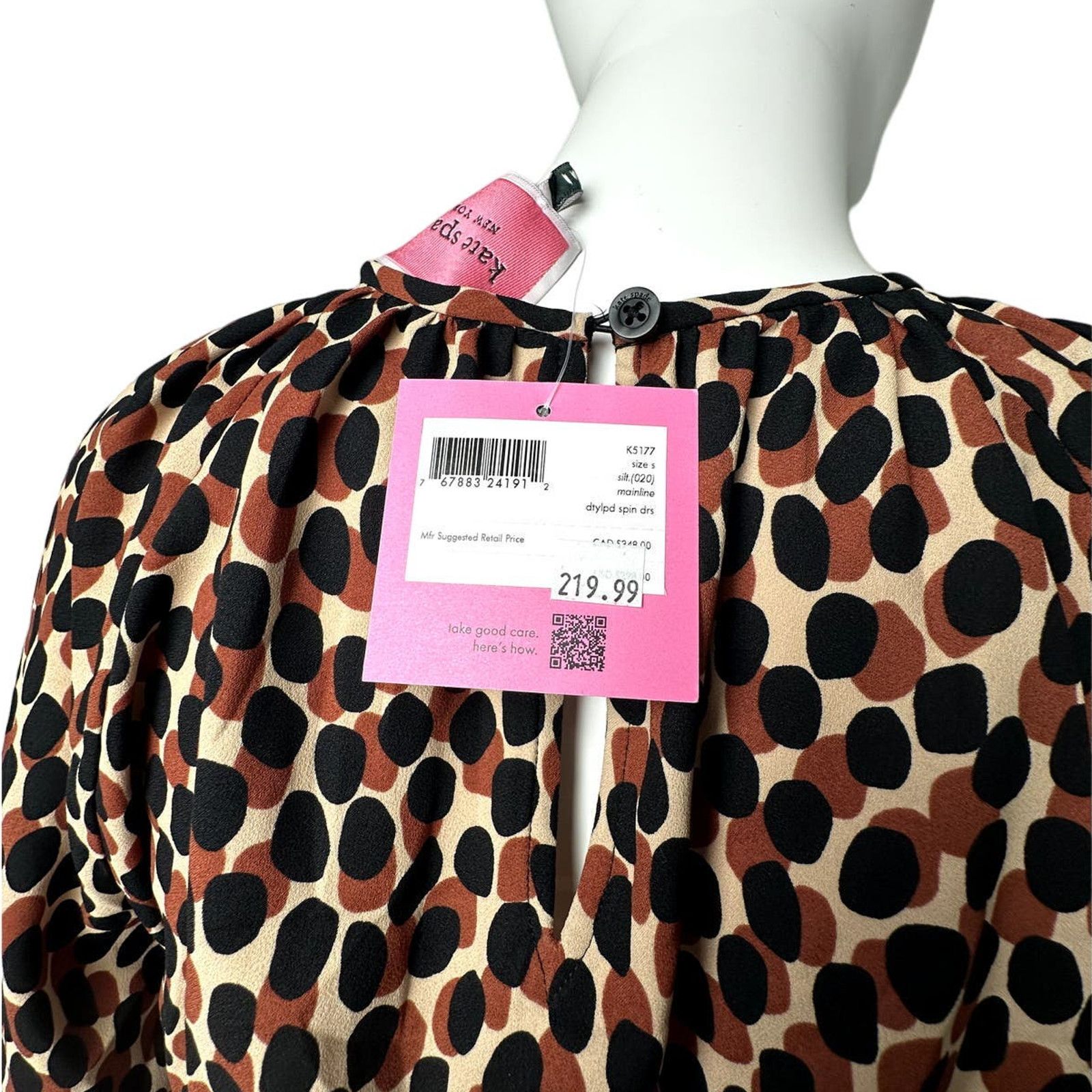 Kate Spade Kate Spade Dotty Leopard Spin Mainline Dress Size XS Size XS / US 0-2 / IT 36-38 - 9 Thumbnail