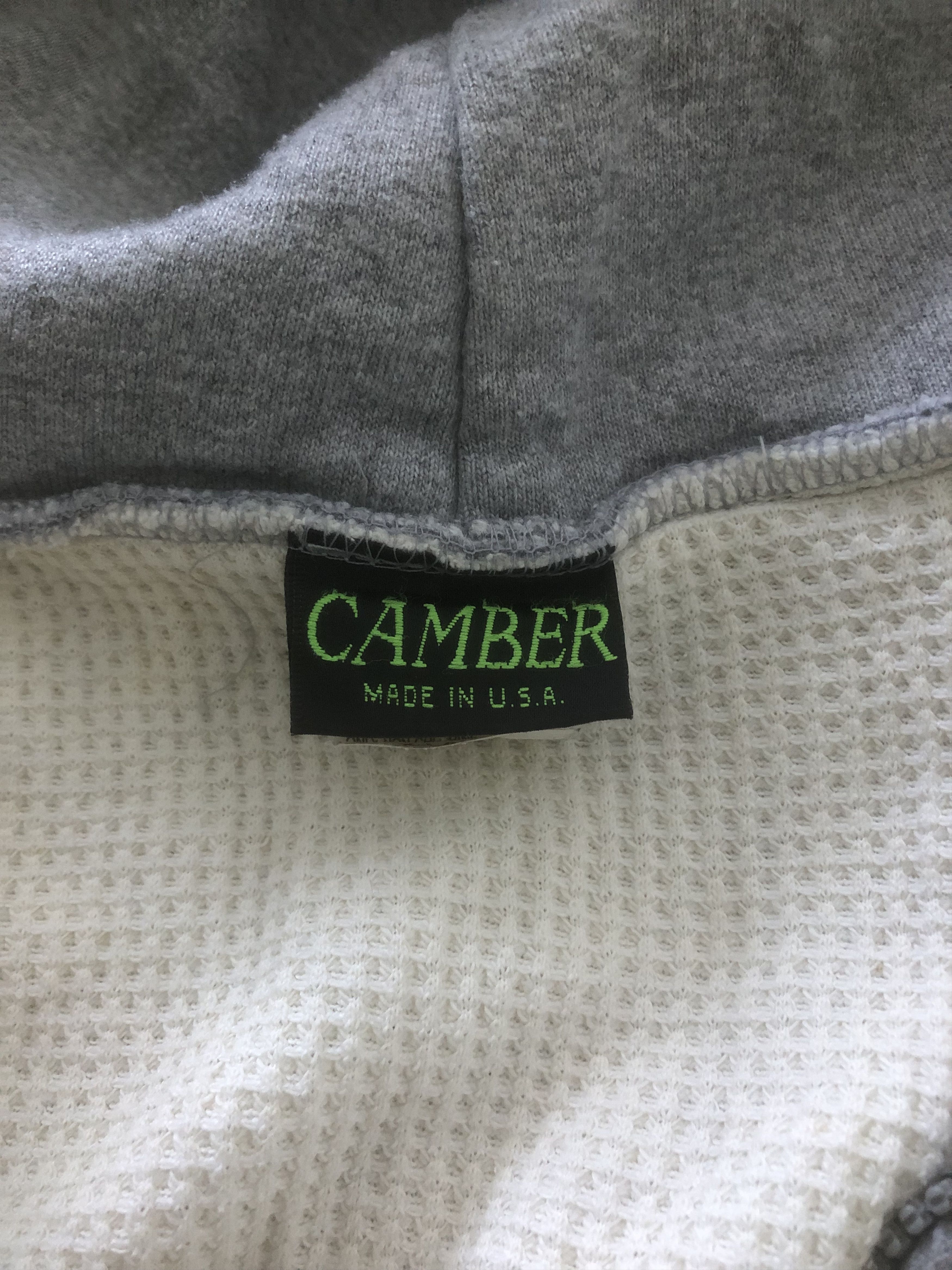 Camber Vintage 80s Camber USA Heavyweight Thermal Knit Hoodie Size US XL / EU 56 / 4 - 5 Thumbnail