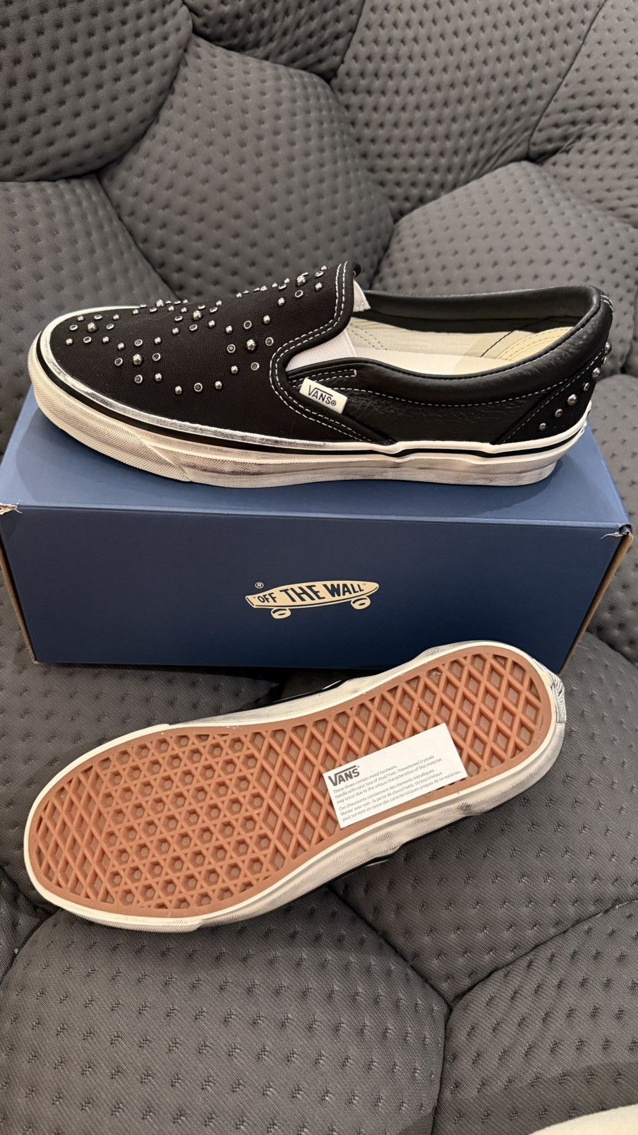Vans Vans pearlized black slip ons Size US 8.5 / EU 41-42 - 2 Thumbnail