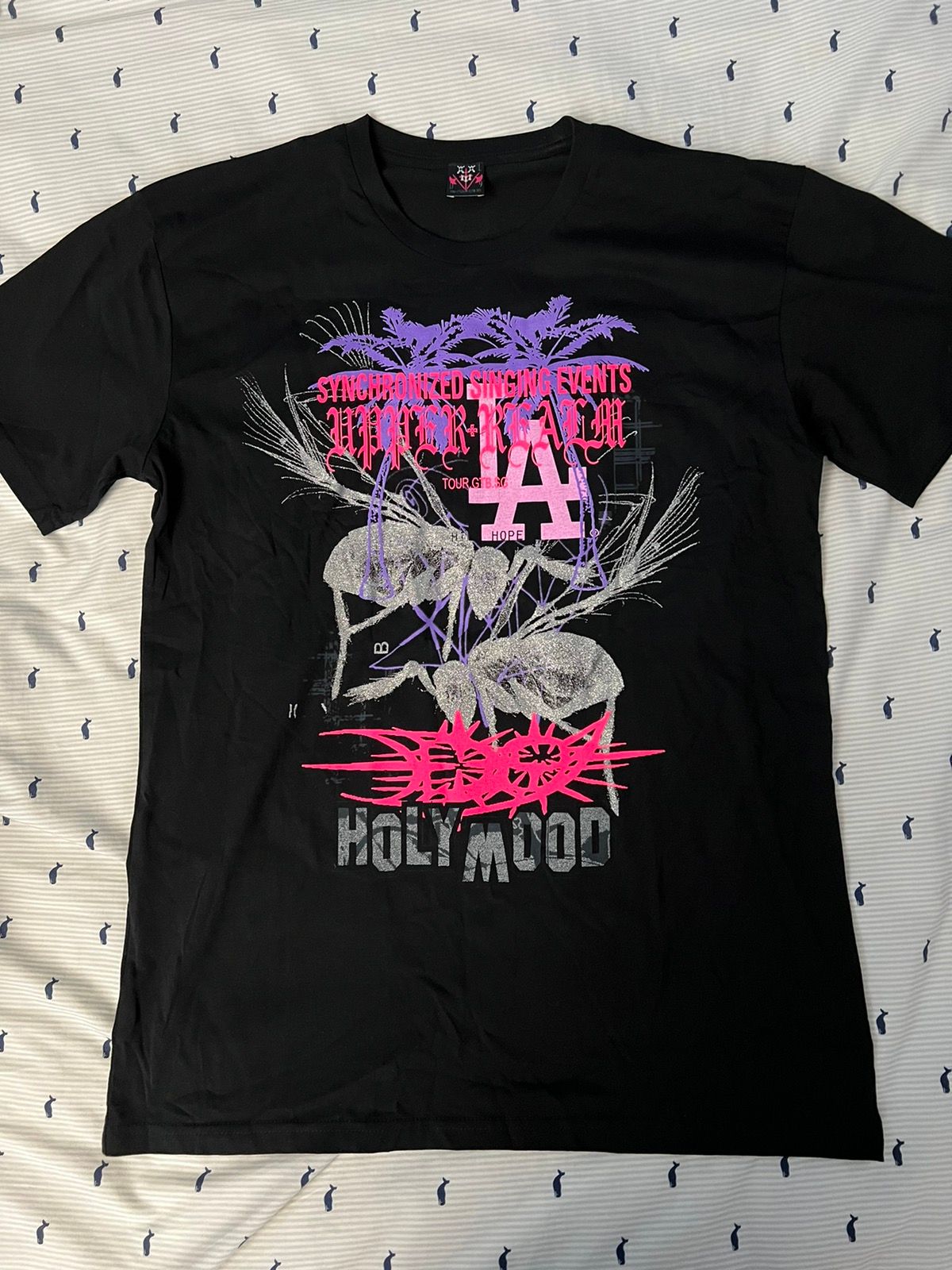 Pre-owned Drain Gang X Sad Boys D9 La T-shirt Size L In Black