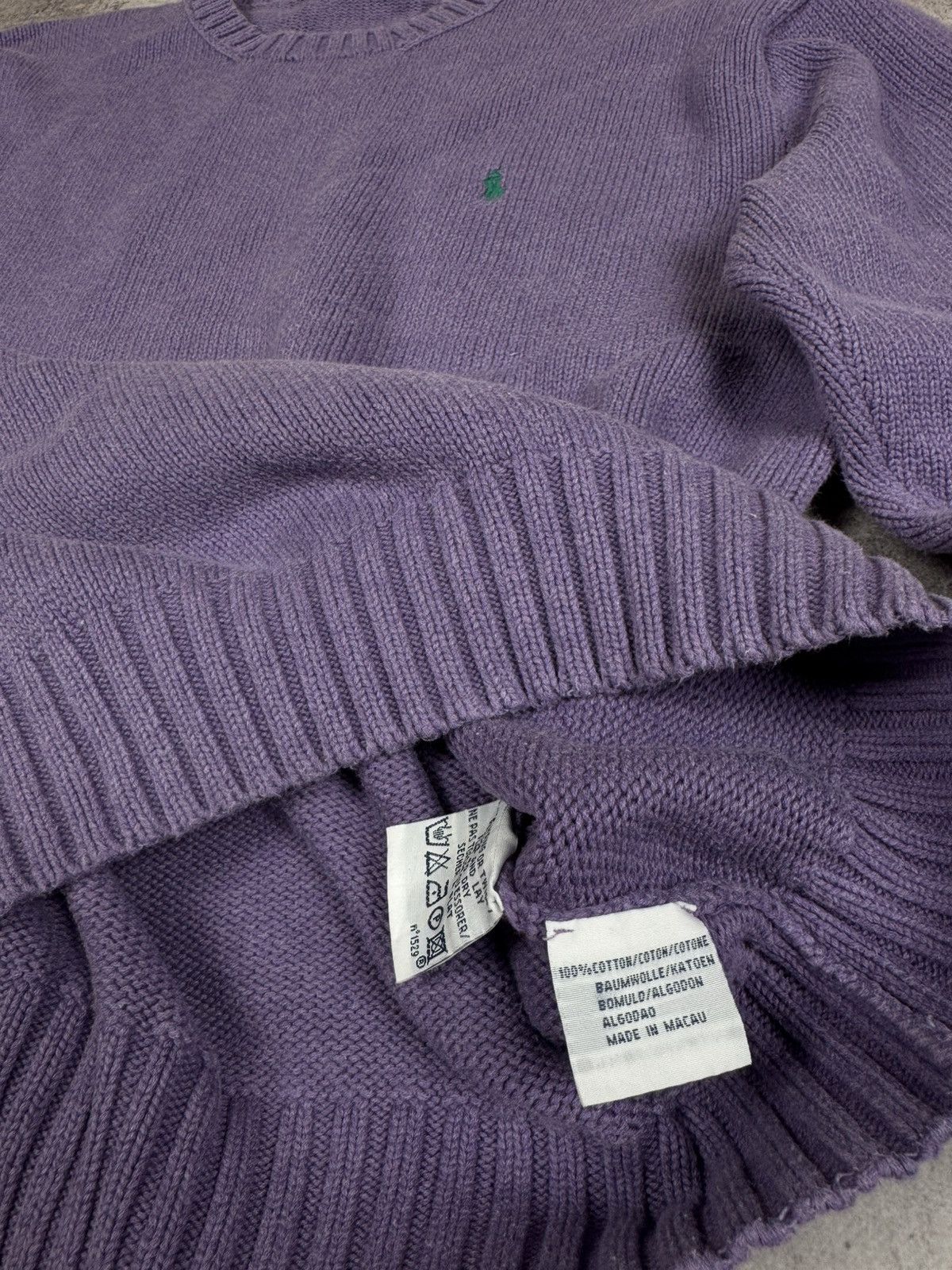 Polo Ralph Lauren Vintage Wool Purple Polo Ralph Lauren Sweatshirt Size US L / EU 52-54 / 3 - 5 Thumbnail