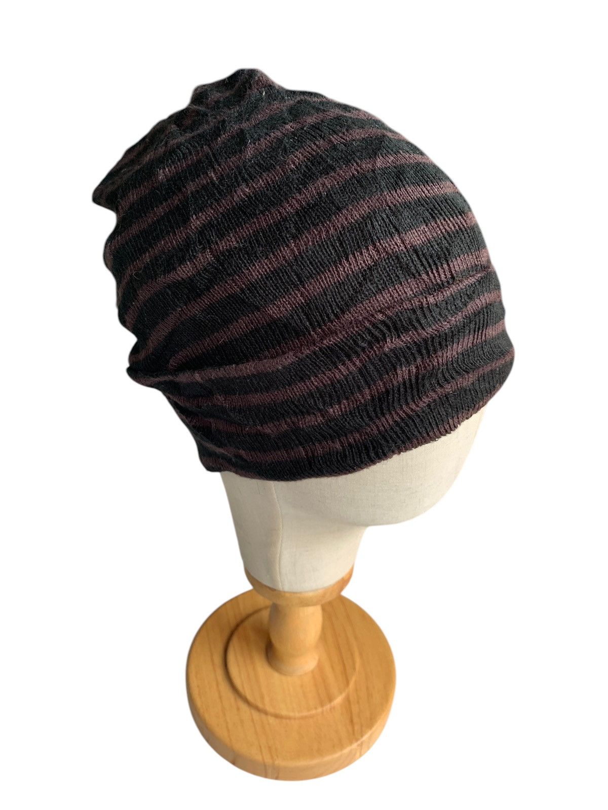Japanese Brand × Kapital × Vintage Knitted Stripe Streetwear Winter Sessions Beanie Hats Size ONE SIZE - 4 Thumbnail