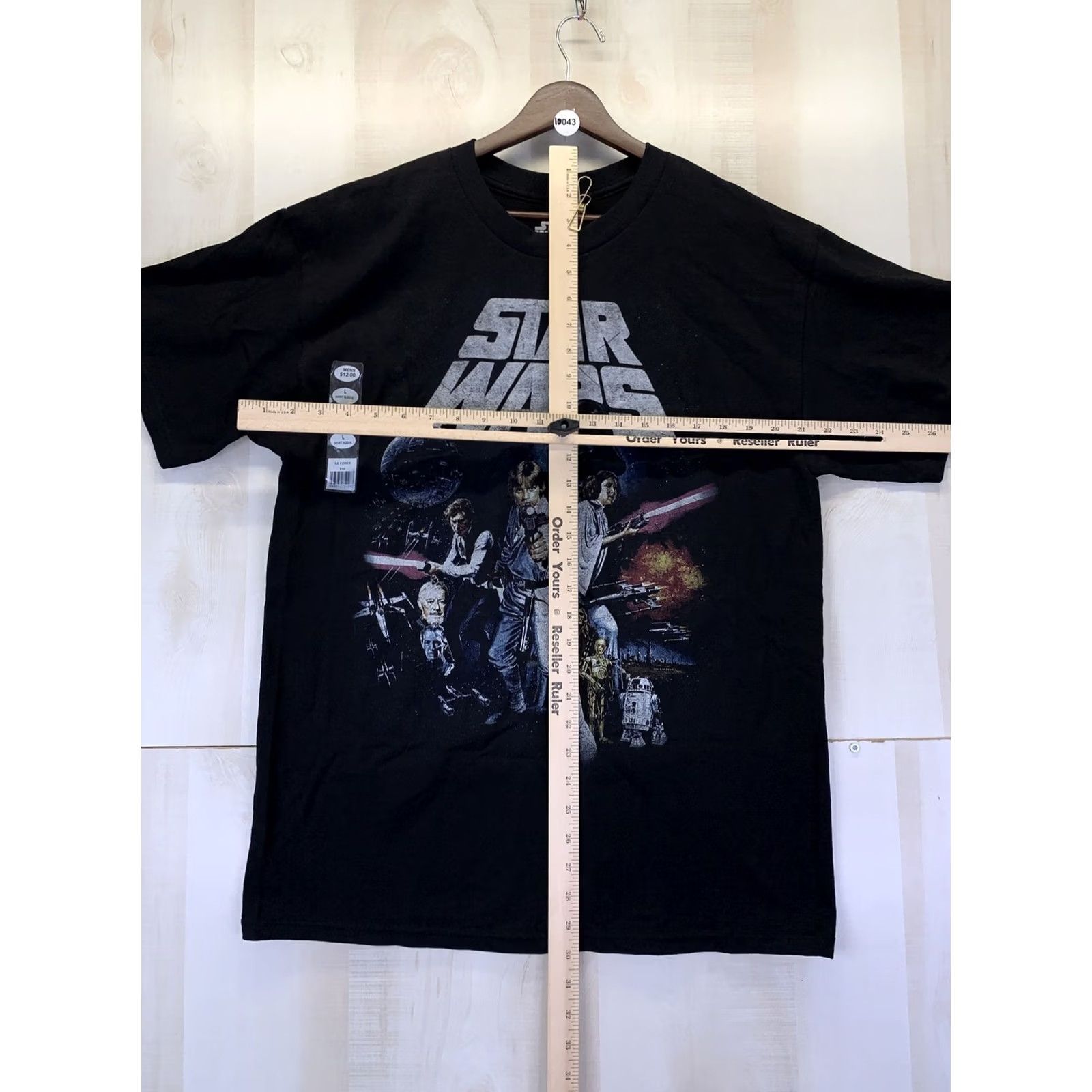 Star Wars Star Wars T-Shirt Mens Large Black Cotton Graphic Jedi NWOT-10043 Size US L / EU 52-54 / 3 - 4 Thumbnail