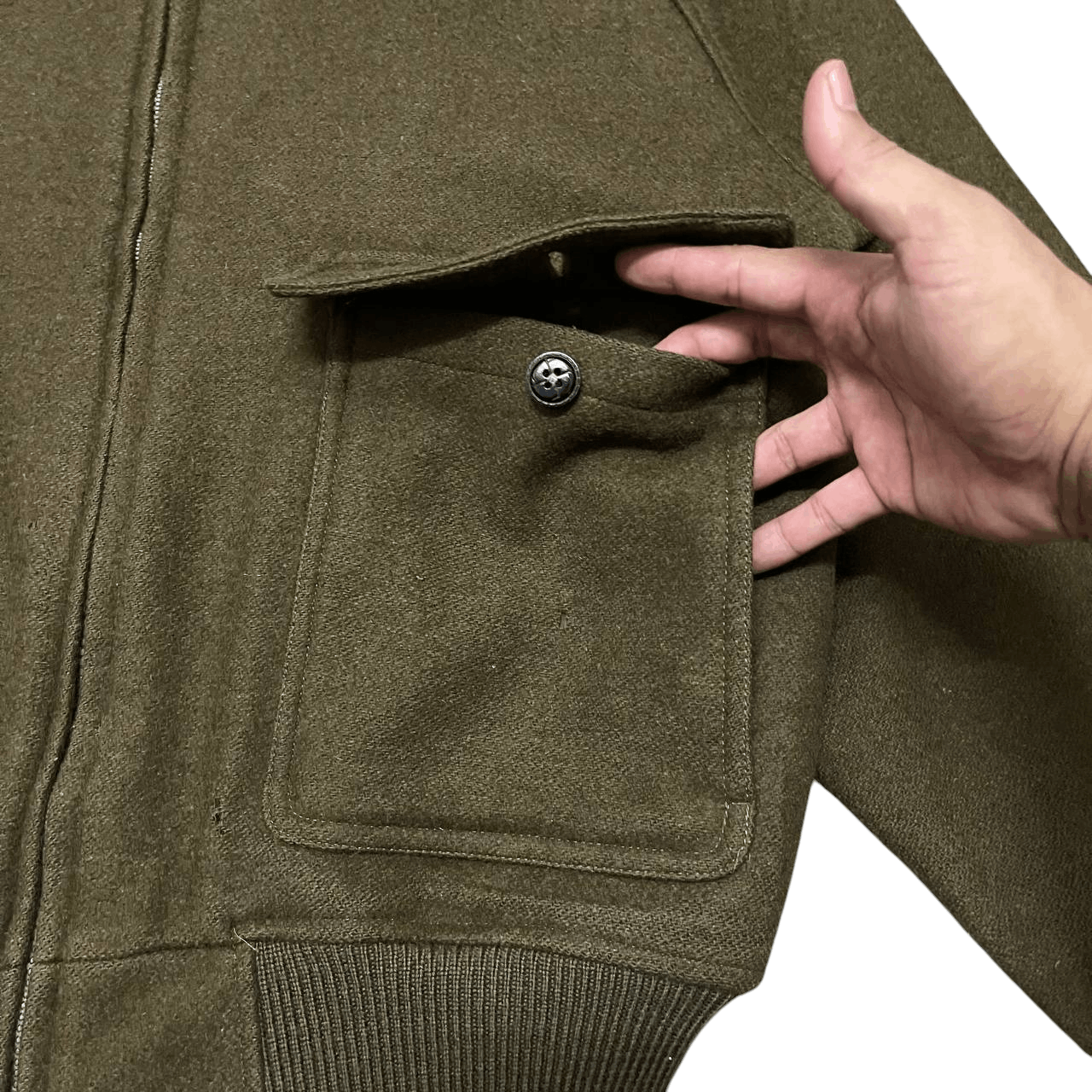 Eddie Bauer Vintage Eddie Bauer Expedition Outfitter Wool Bomber Jacket Size US M / EU 48-50 / 2 - 6 Thumbnail
