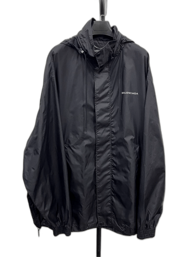 Balenciaga Balenciaga Logo Print Hooded Jacket Size US L / EU 52-54 / 3 - 1 Thumbnail