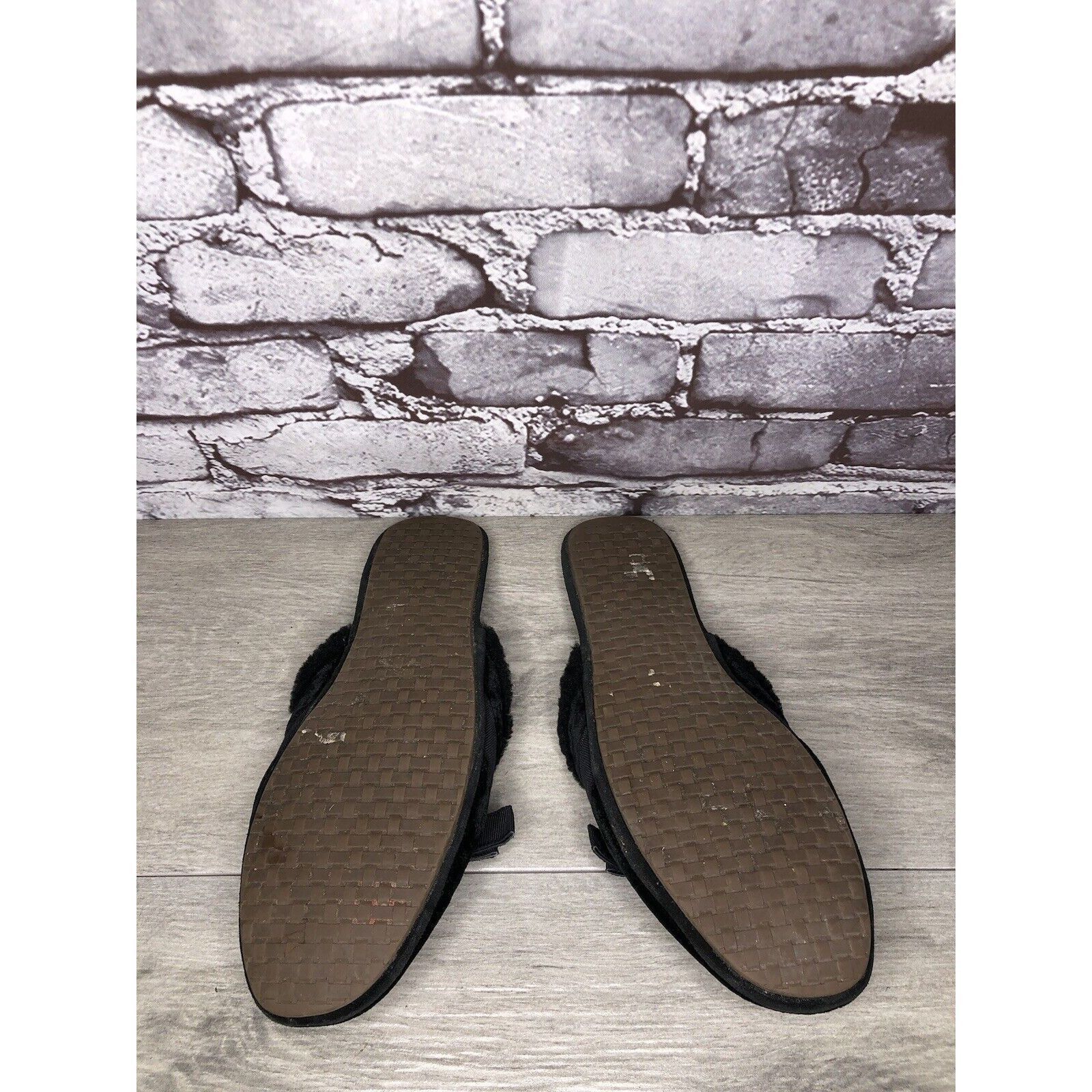 Cole Haan Cole Haan Black Velvet Leather Bow Casual Mules Flats Women Size US 8 / IT 38 - 6 Thumbnail