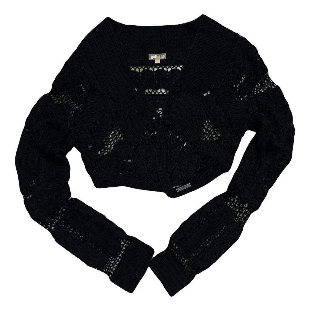 image of Galliano Knit Cardigan in Black, Women's (Size Medium)