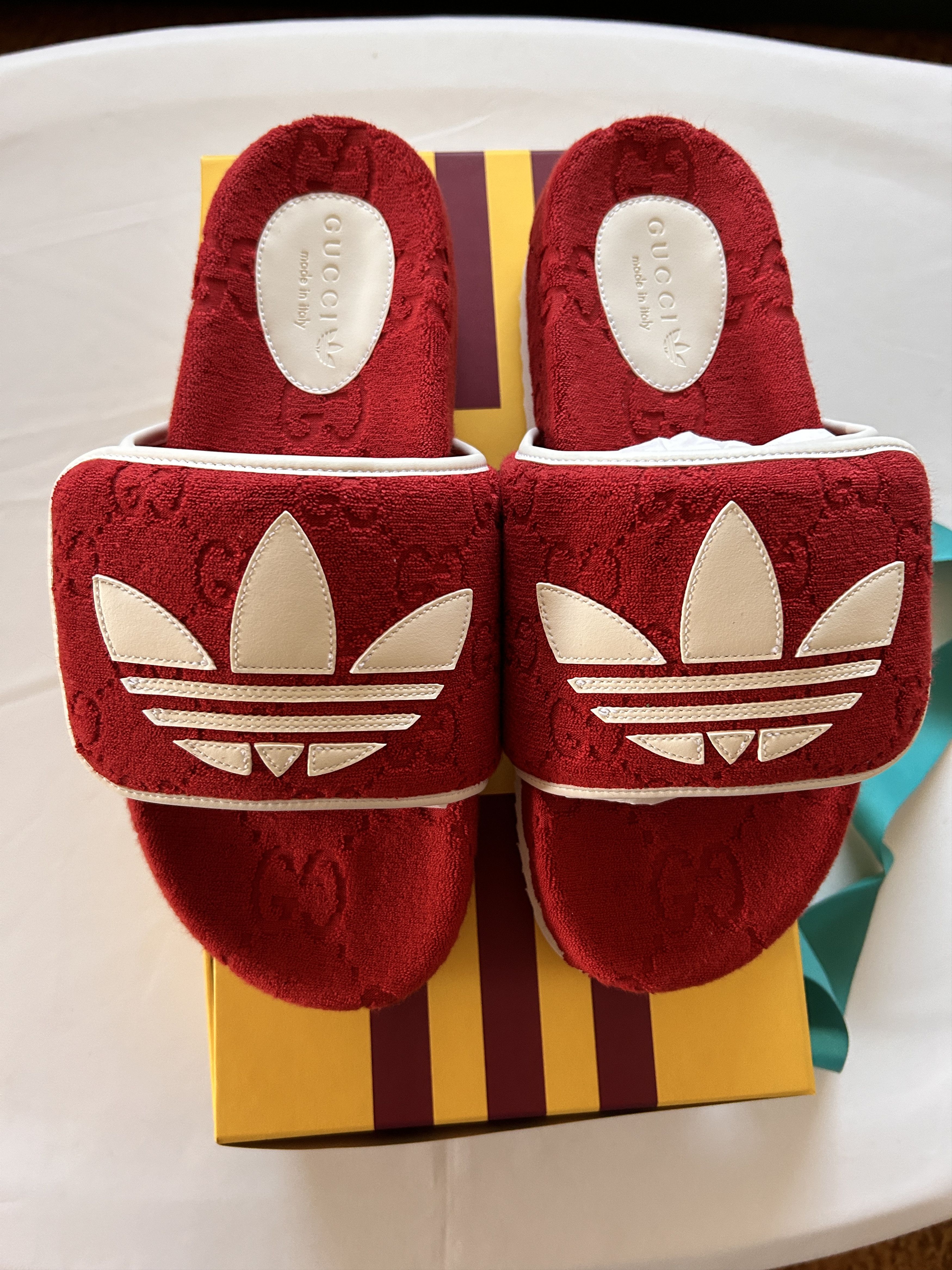 Gucci men's GUCCI adidas x GUCCI GG Platform Sandal 702412 size 9 Size US 9 / EU 42 - 3 Thumbnail