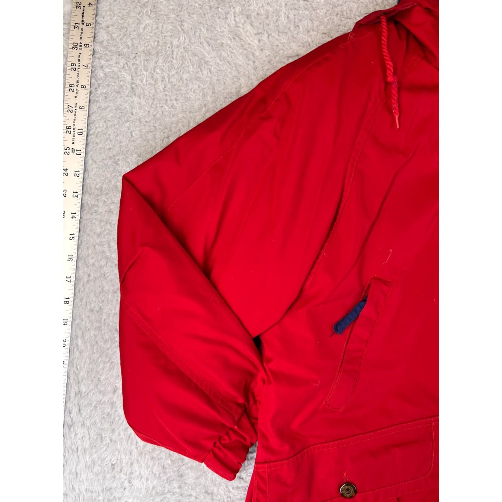 Preston & York Preston & York Jacket Men M Red Flannel Lined Hooded Pockets Snow Winter Insulat Size US M / EU 48-50 / 2 - 6 Thumbnail