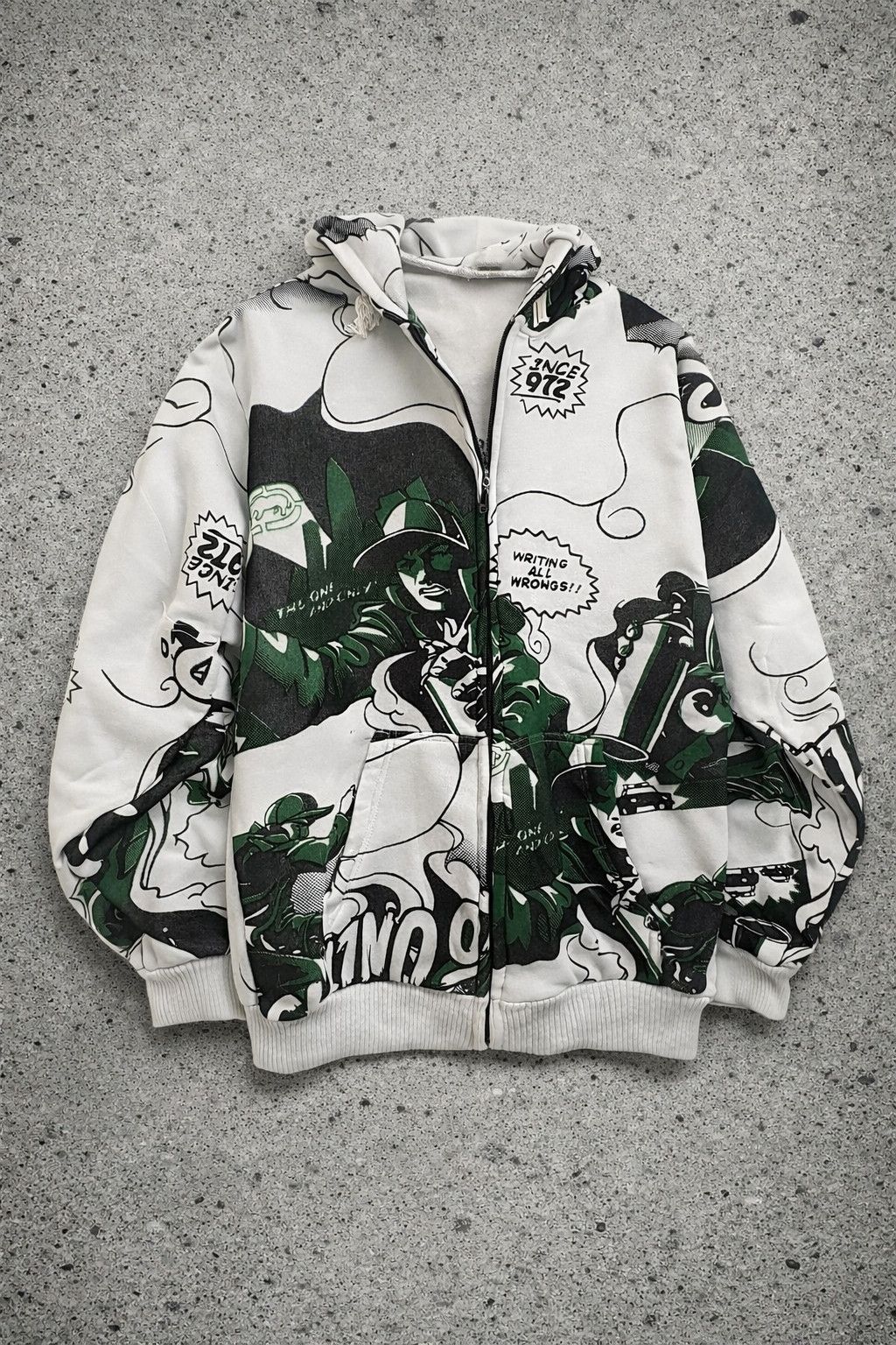 Ecko Unltd. ecko unltd grunge all printed graffiti zipup hoodie Size US L / EU 52-54 / 3 - 1 Thumbnail