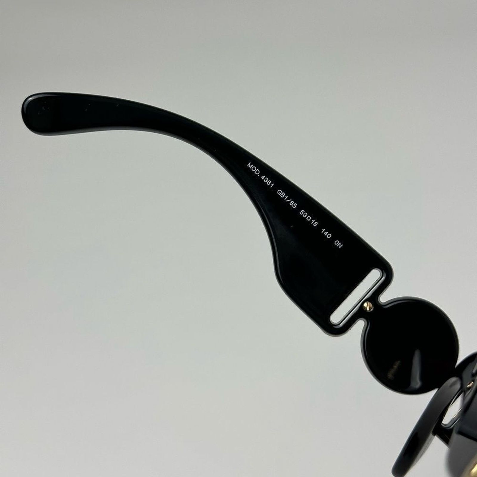 Versace NEW VERSACE VE4361 GB1/85 Black Yellow Unisex Sunglasses Size ONE SIZE - 4 Thumbnail