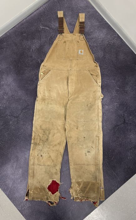 Vintage Vintage 90s Carhartt Double Knee Work Faded Y2K Zip